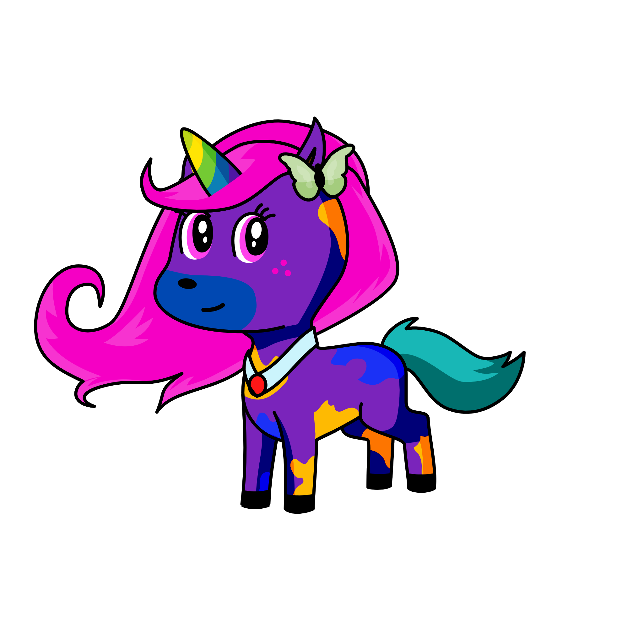 Pinky pie, the unicorn
