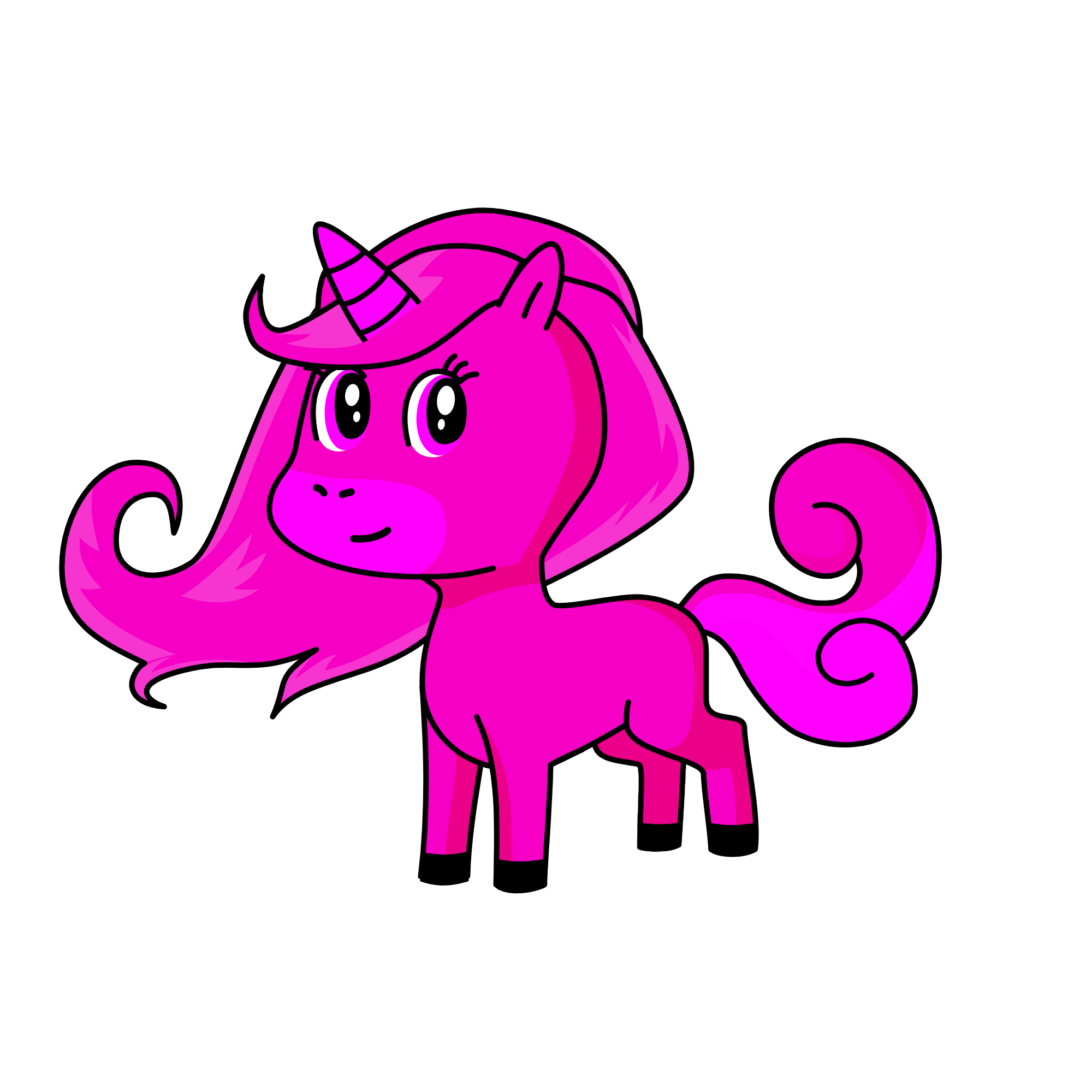 pink, the unicorn