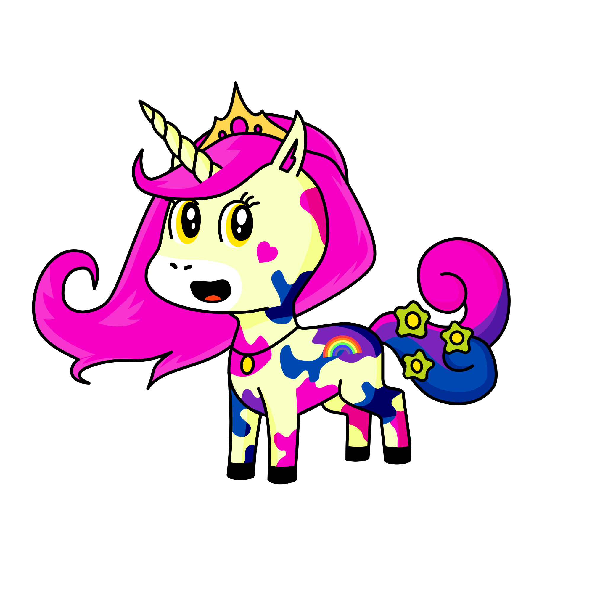 Glitter, the unicorn