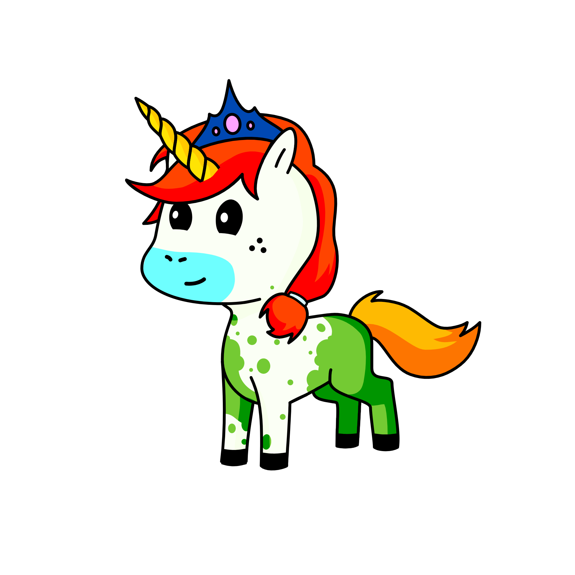 Queenie of the Clouds, the unicorn