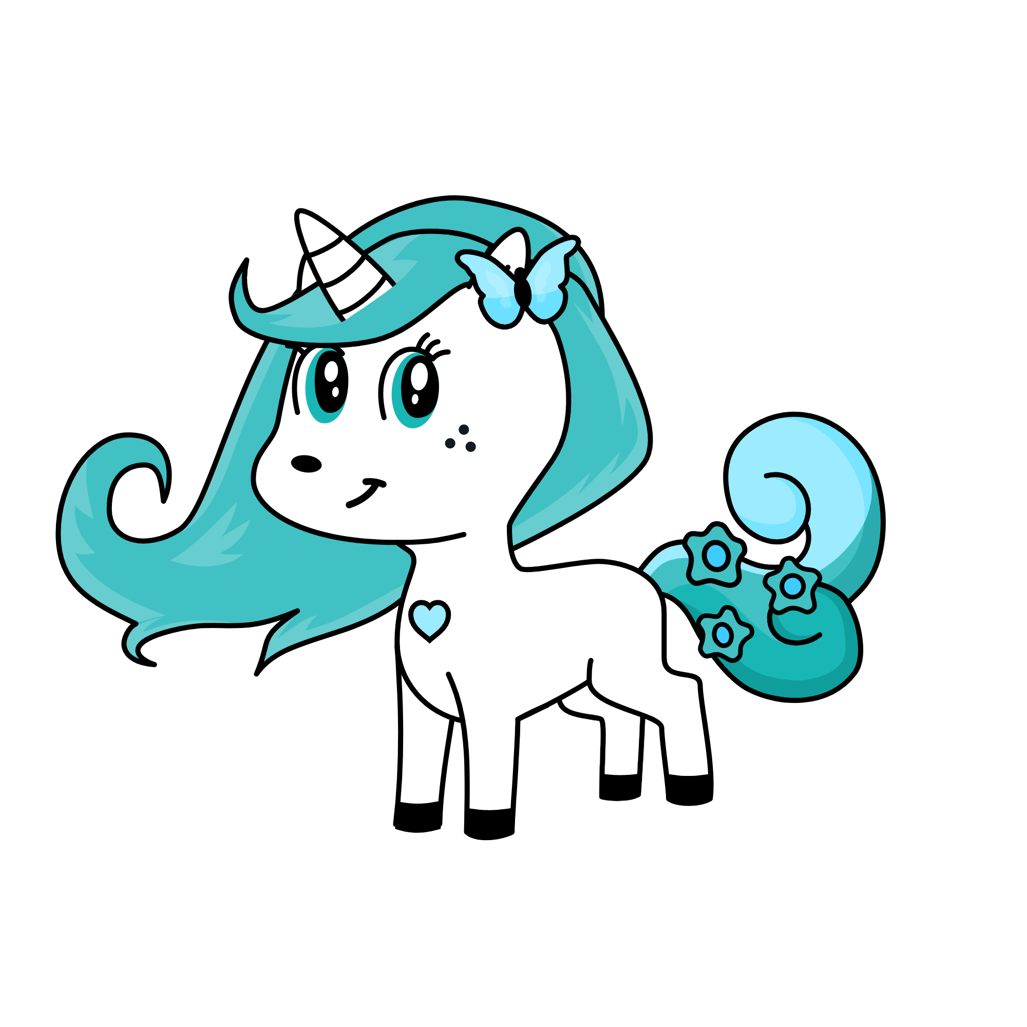 blue summer, the unicorn