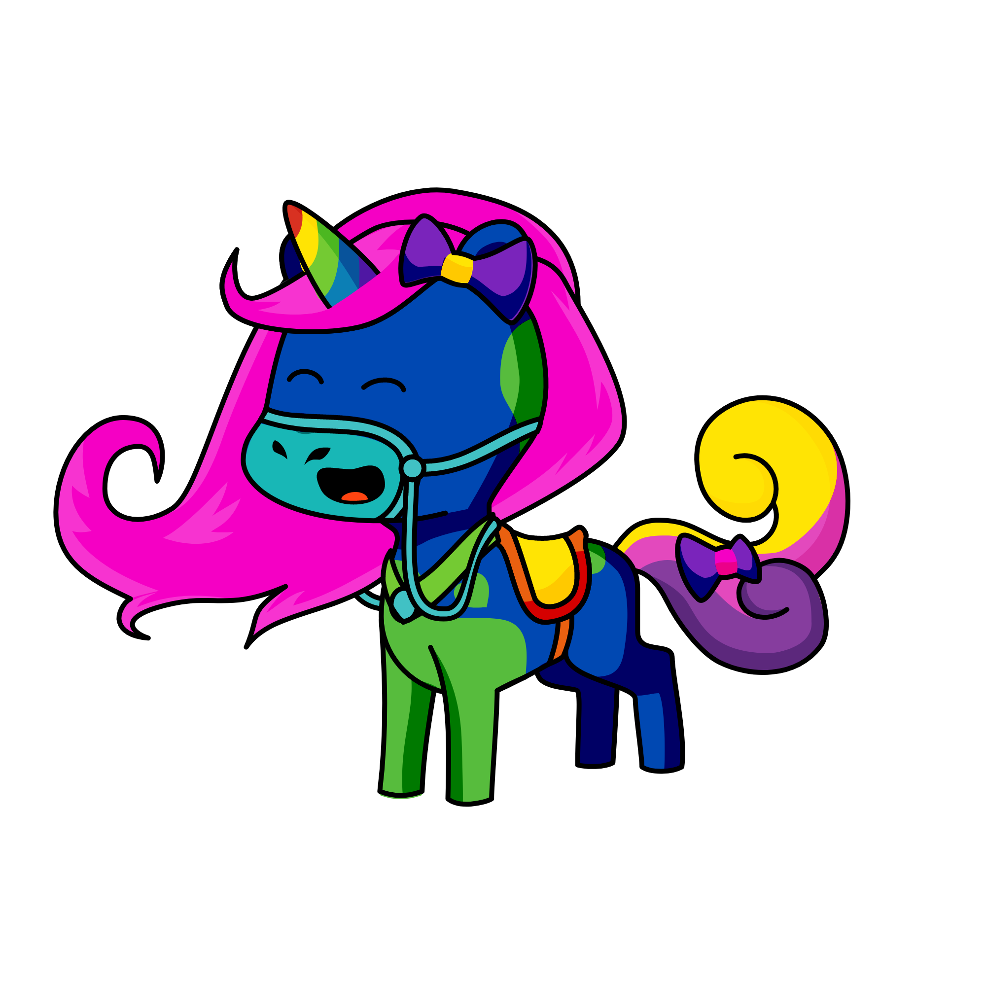 Rainbow Dash, the unicorn