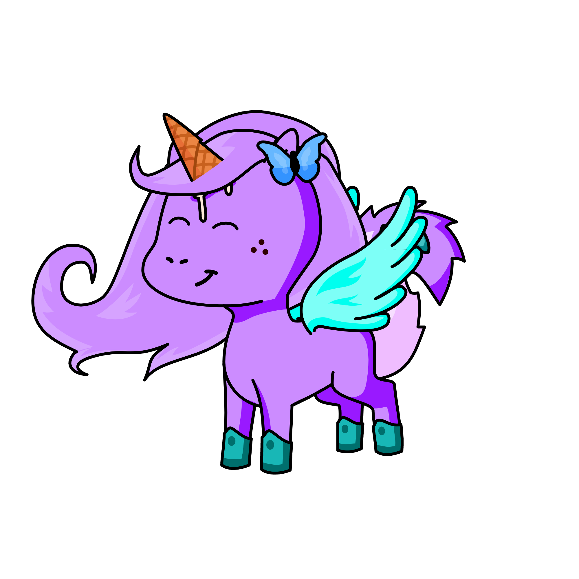 princess cotton candy, the unicorn
