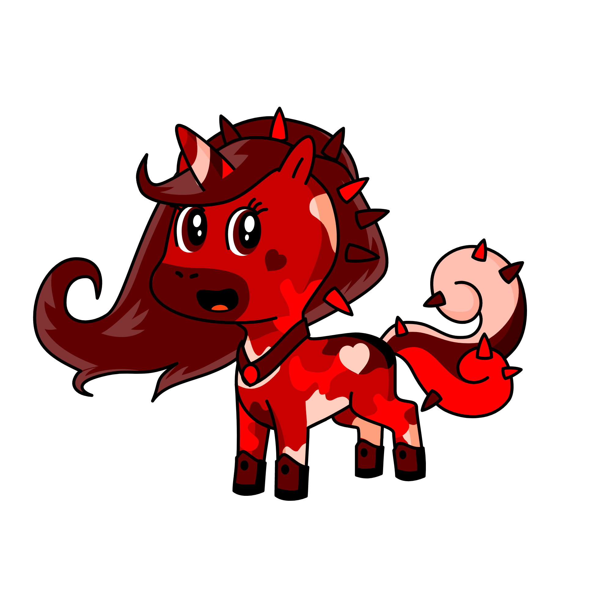 Red Demon, the unicorn