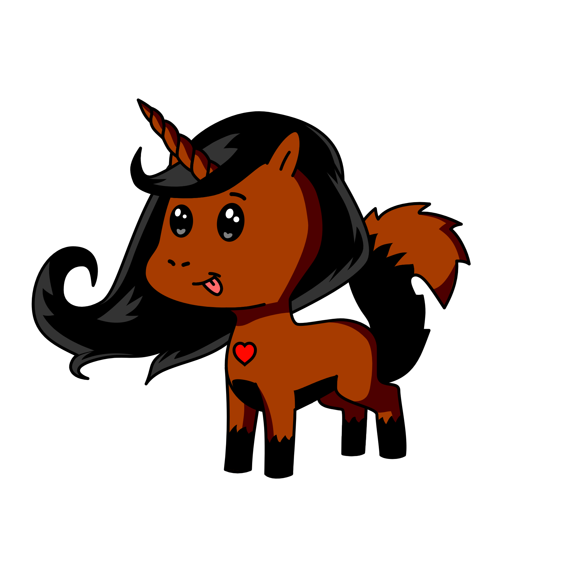 Pony-fox, the unicorn