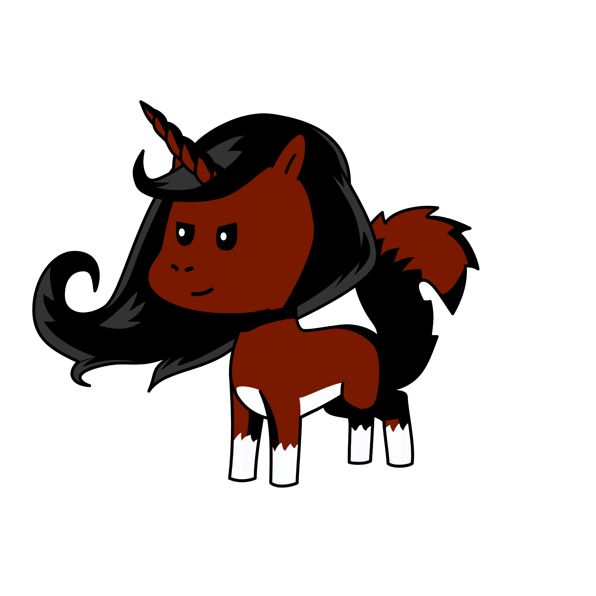 Pony-fox 2, the unicorn