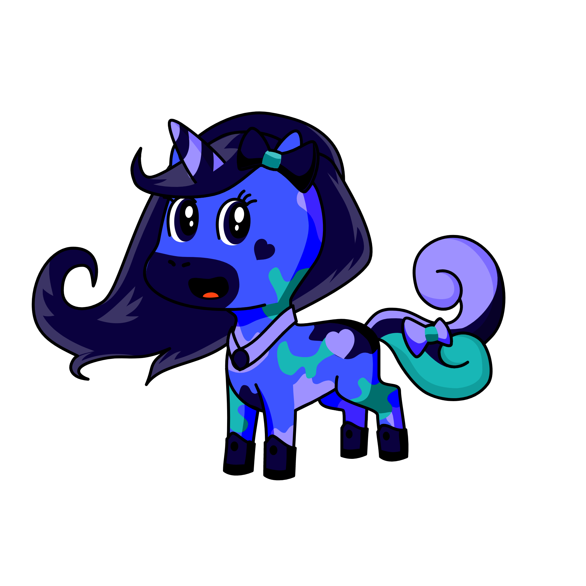 Blue Moon, the unicorn