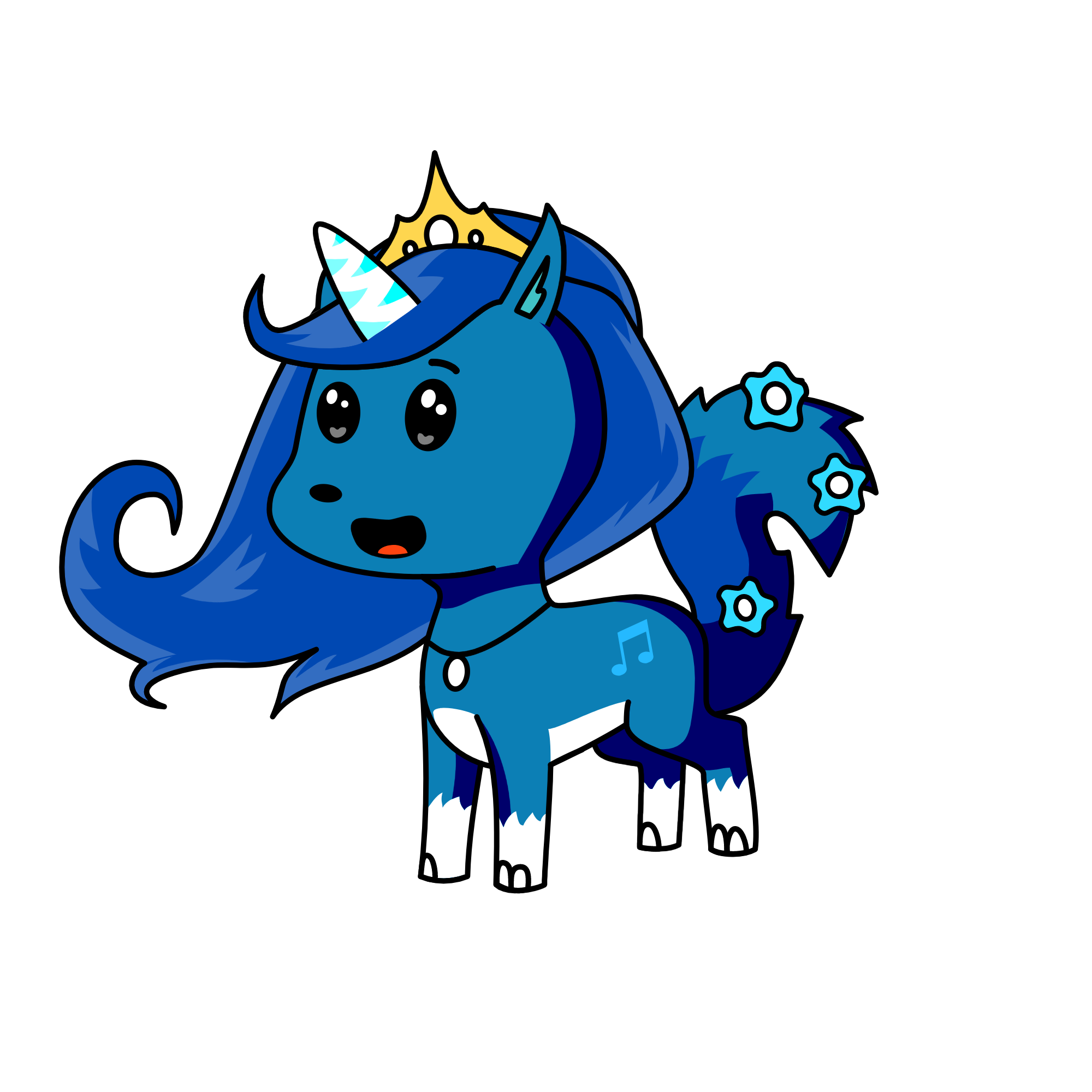 Melody, the unicorn