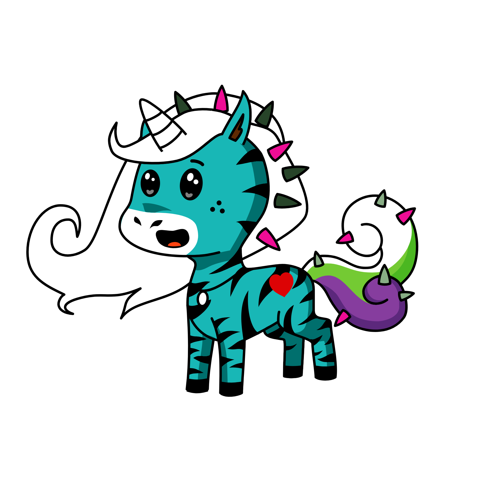 spikey , the unicorn