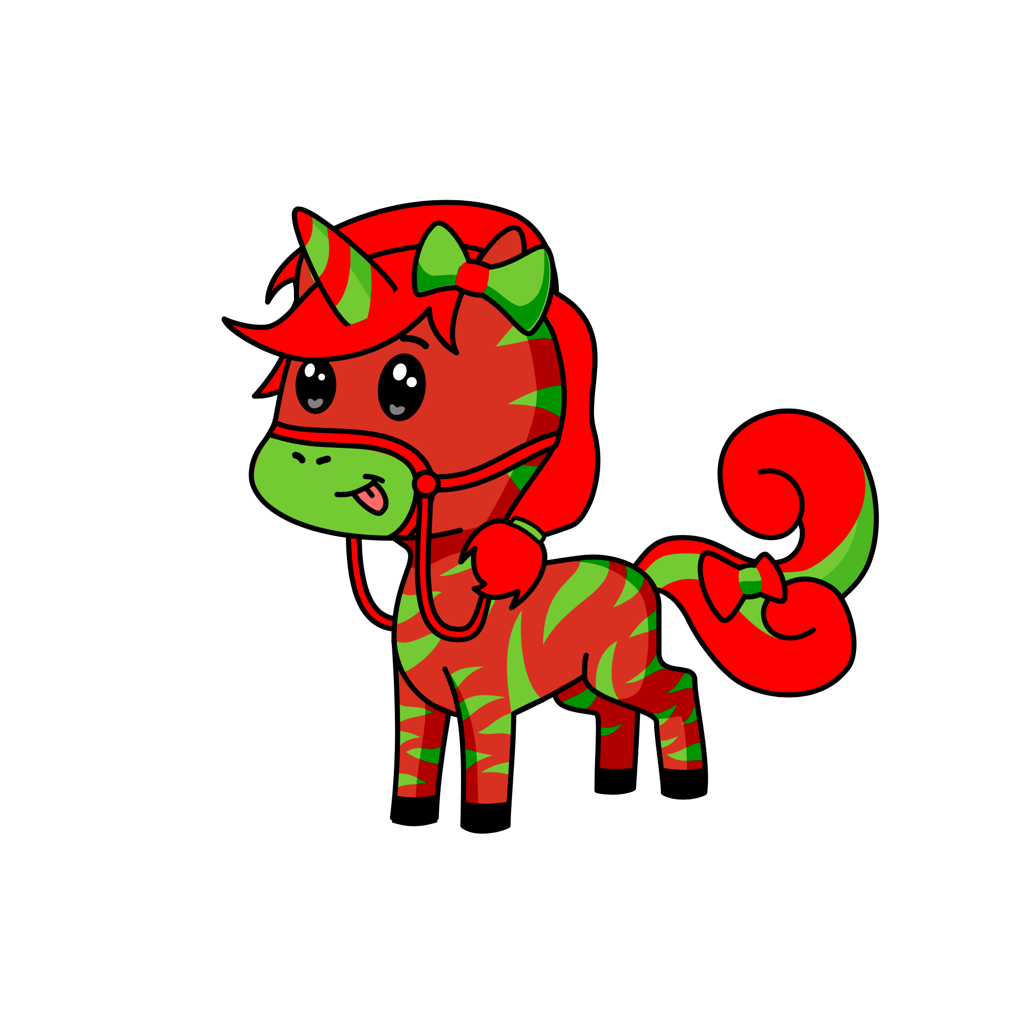 Christmas, the unicorn