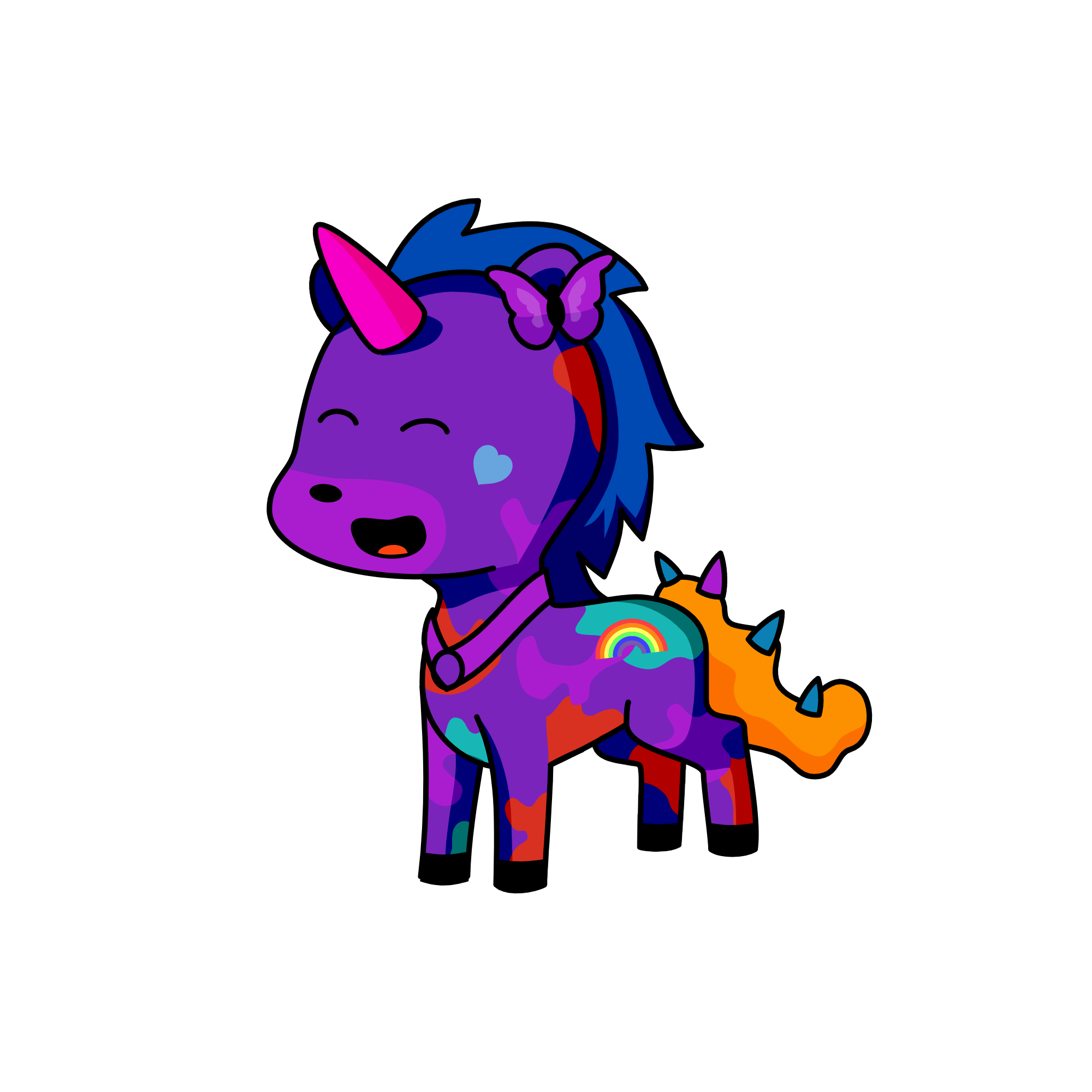 pink cake pop, the unicorn