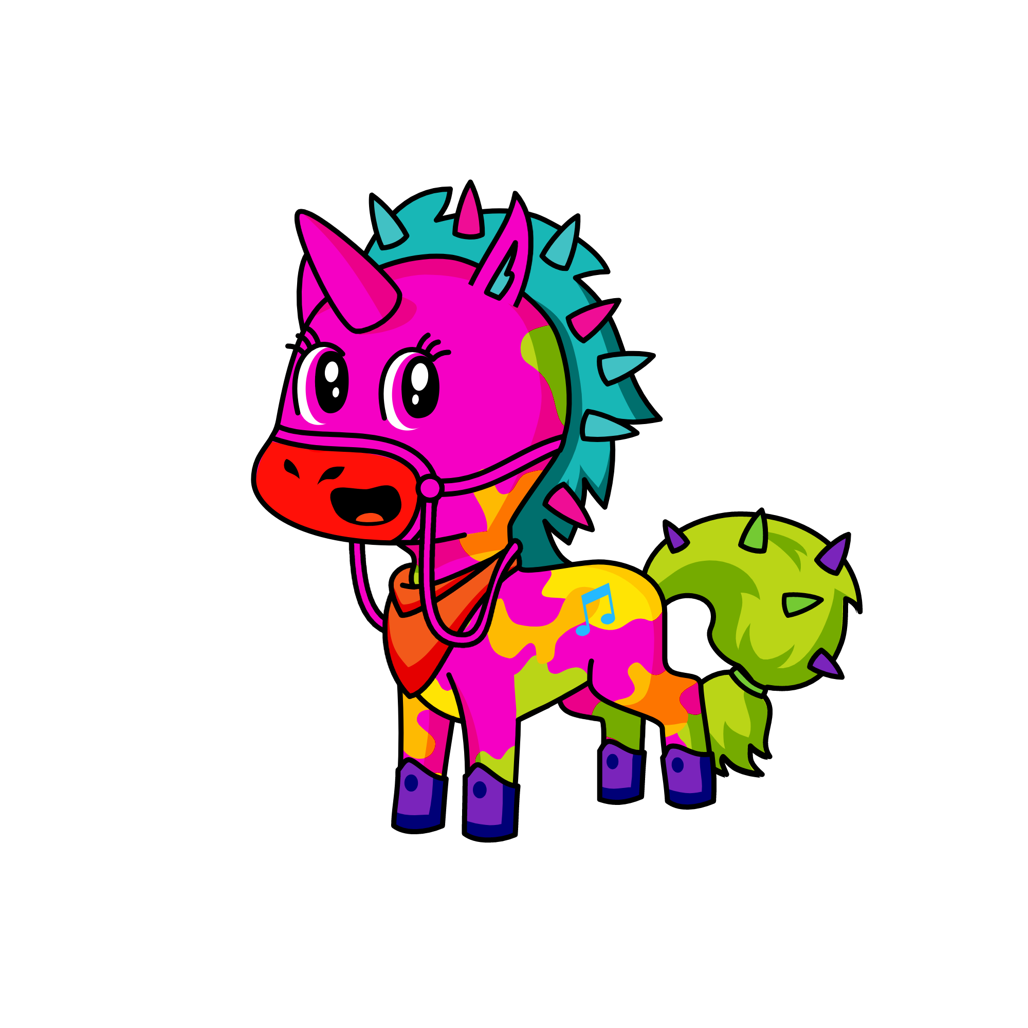 top, the unicorn