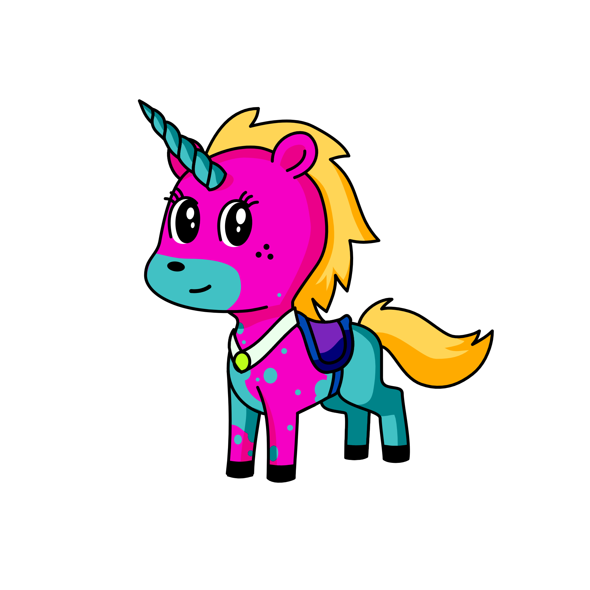 Fizzy, the unicorn