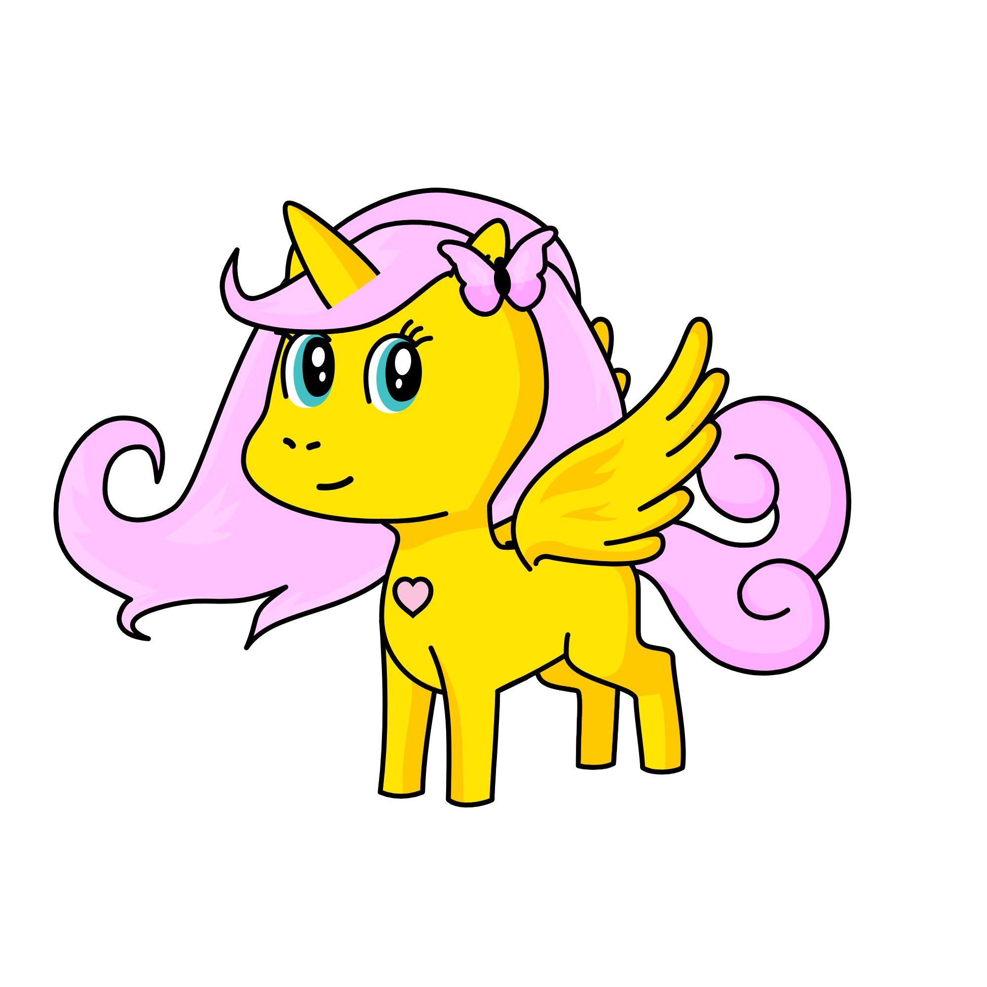 Fluttershy, the unicorn