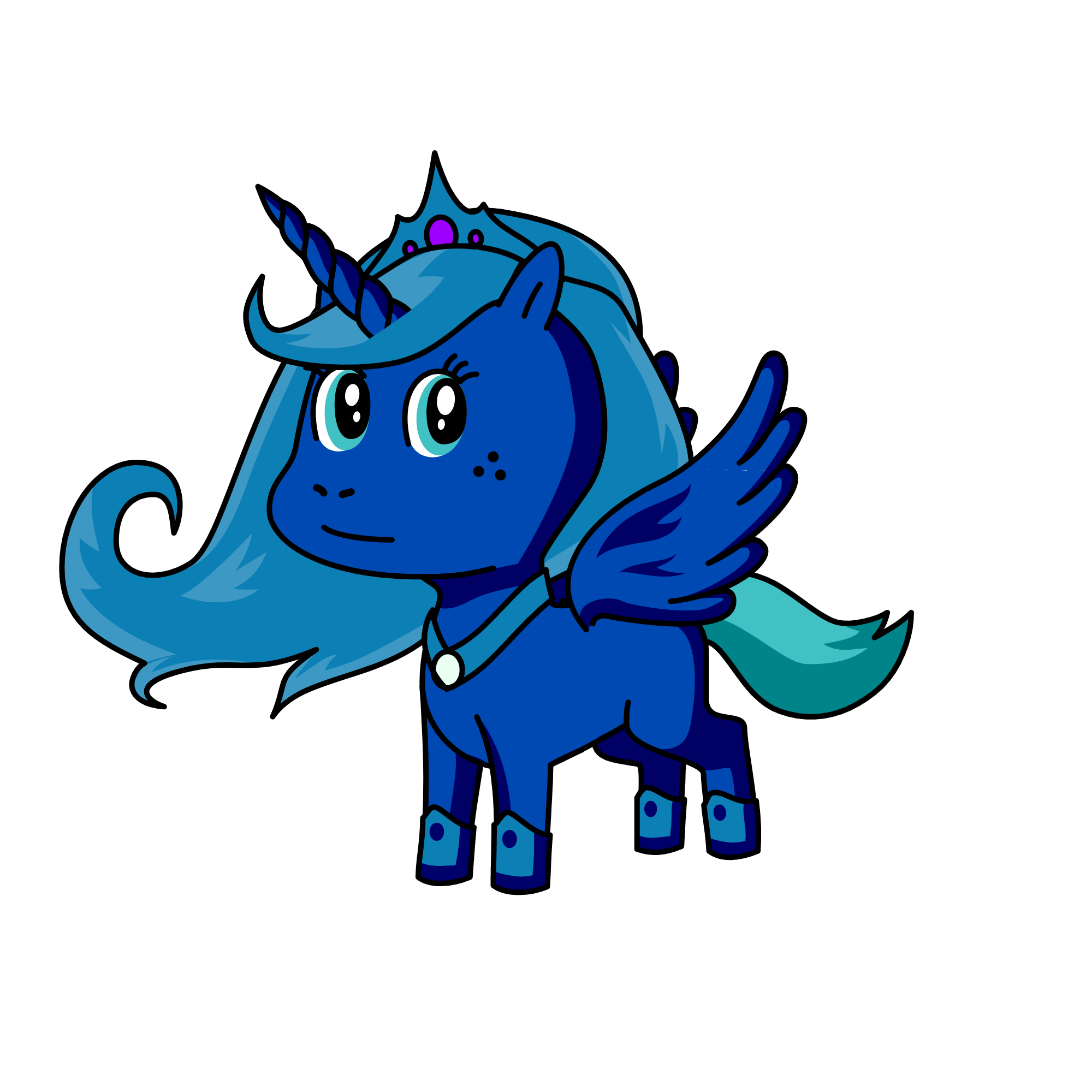 Princess Luna, the unicorn