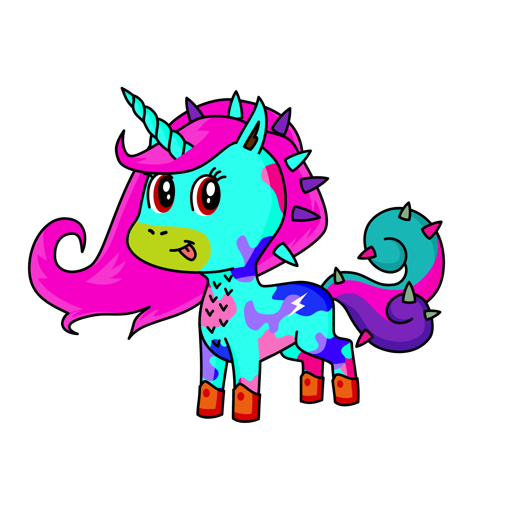 Spike, the unicorn