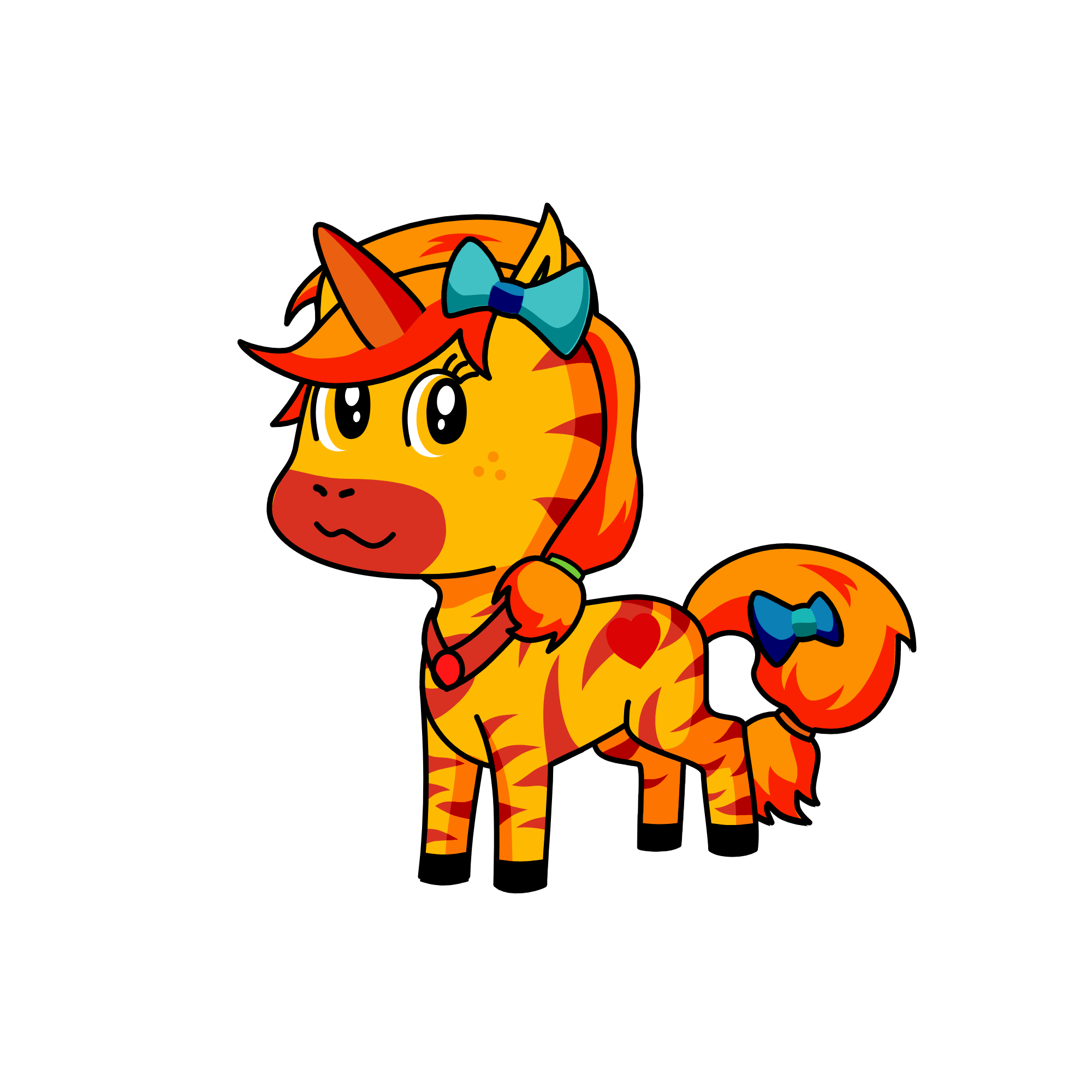 tiger, the unicorn