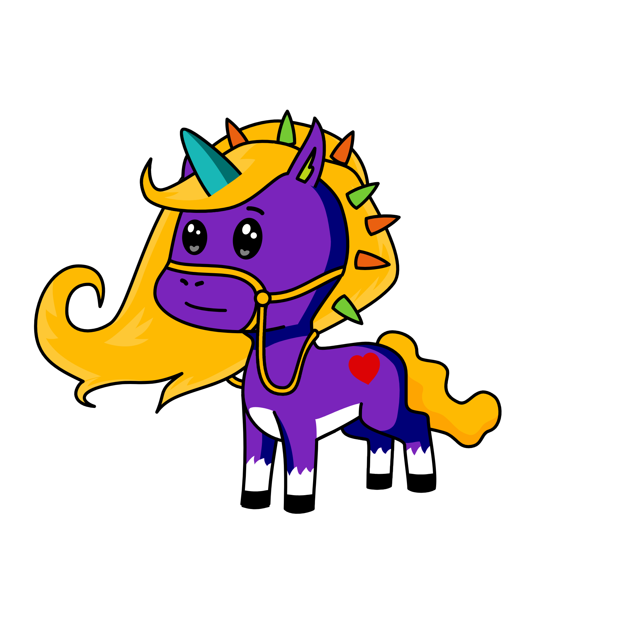 Mara Rainbow Tetracorn, the unicorn