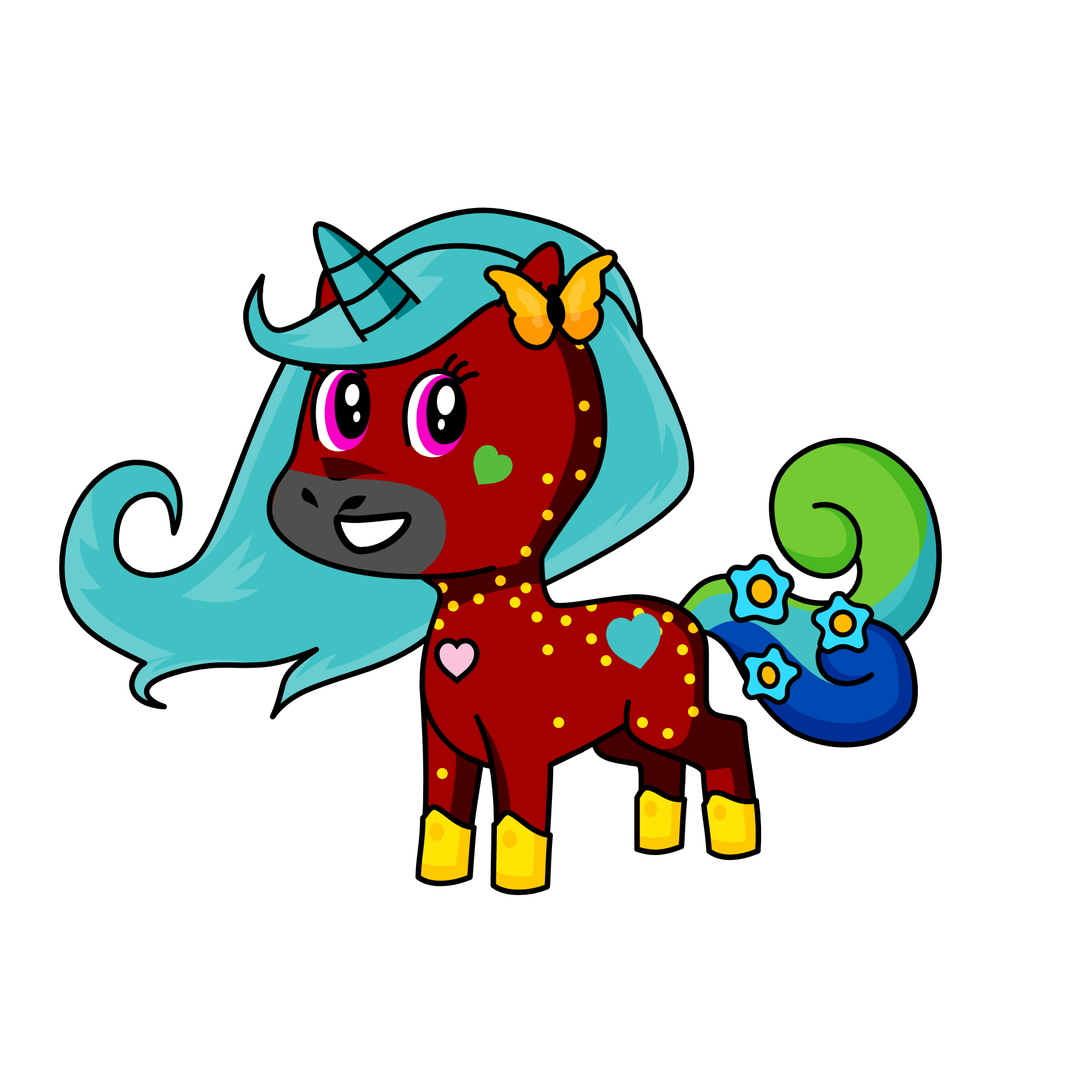 butterflie, the unicorn
