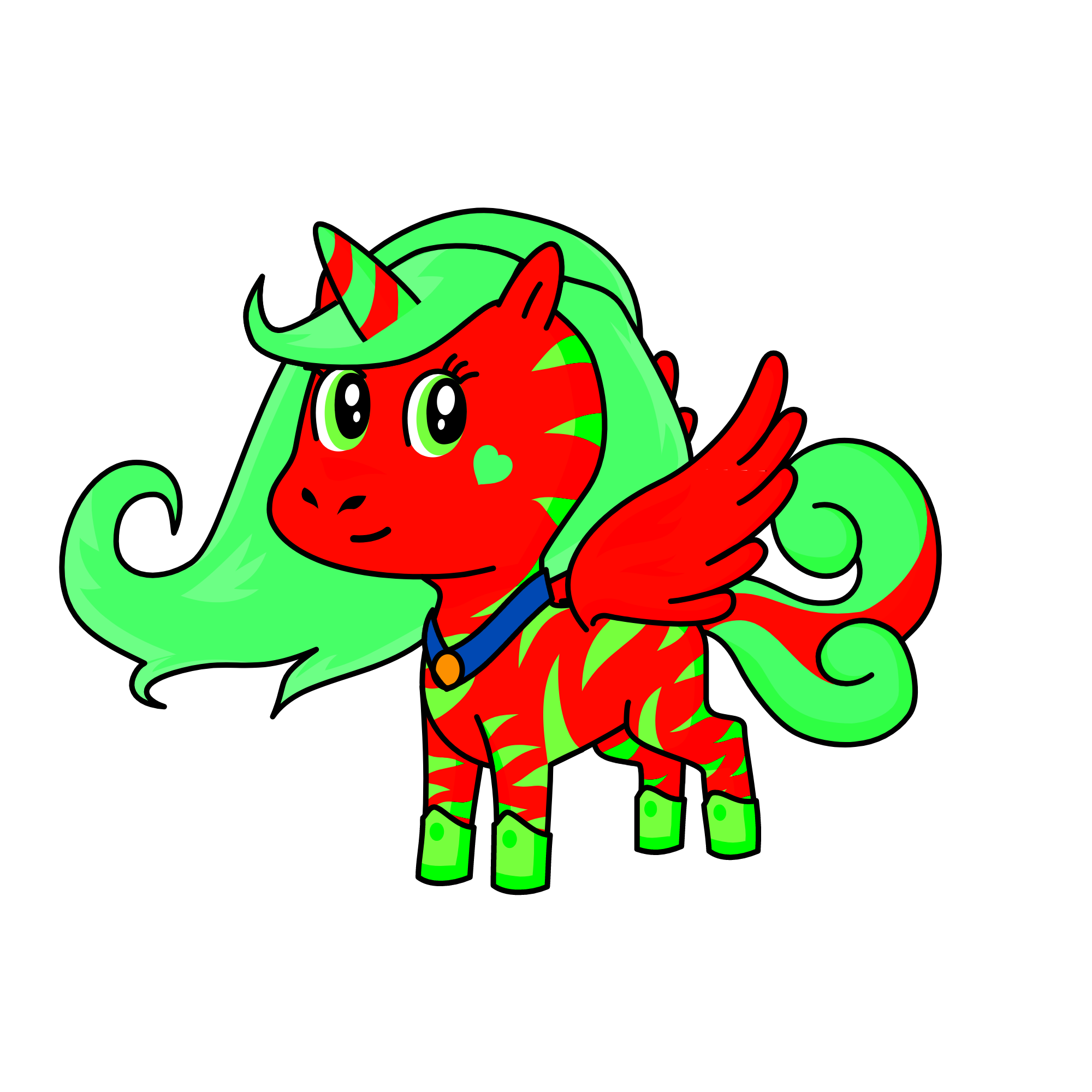 Minty, the unicorn