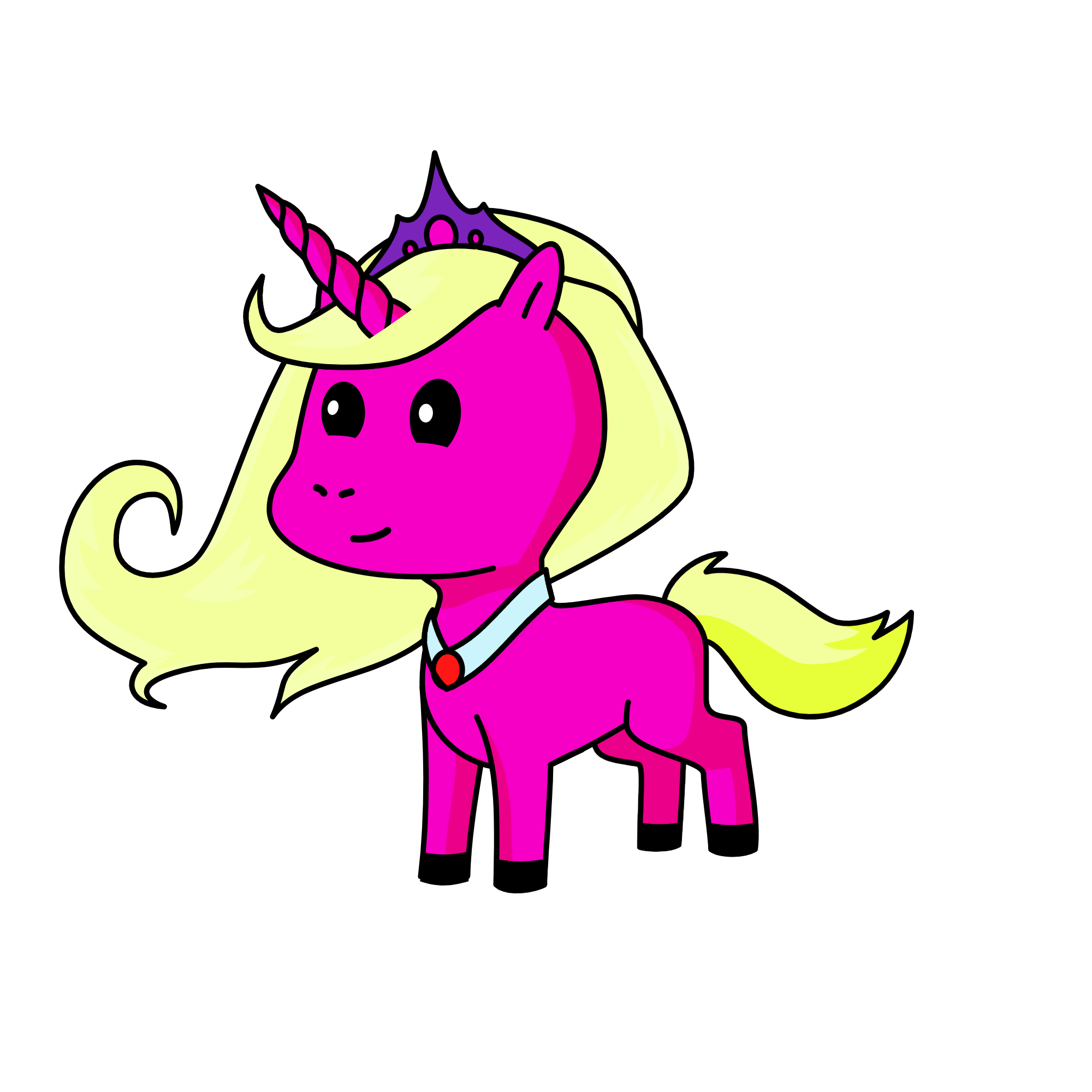 wolf, the unicorn