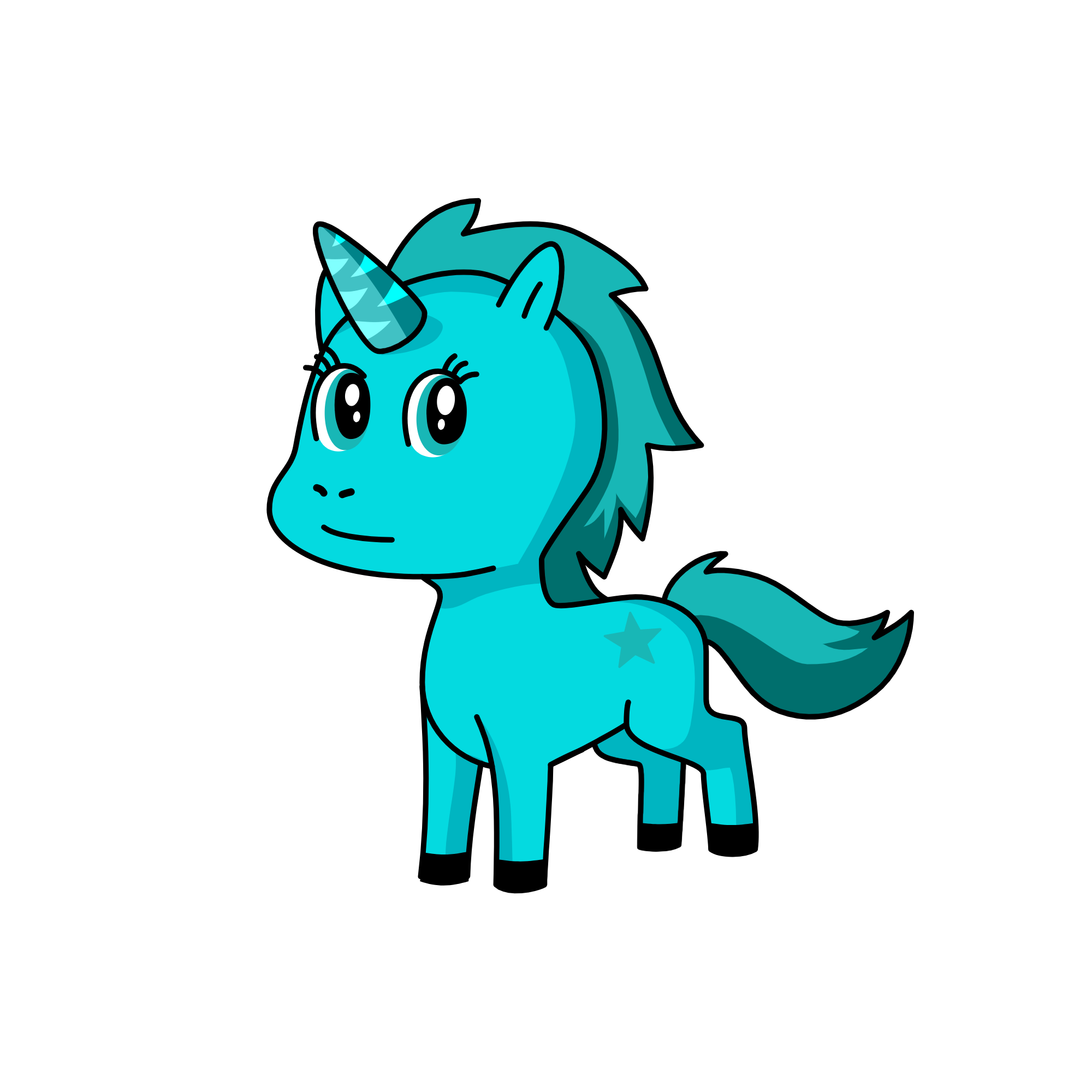 Aqua, the unicorn