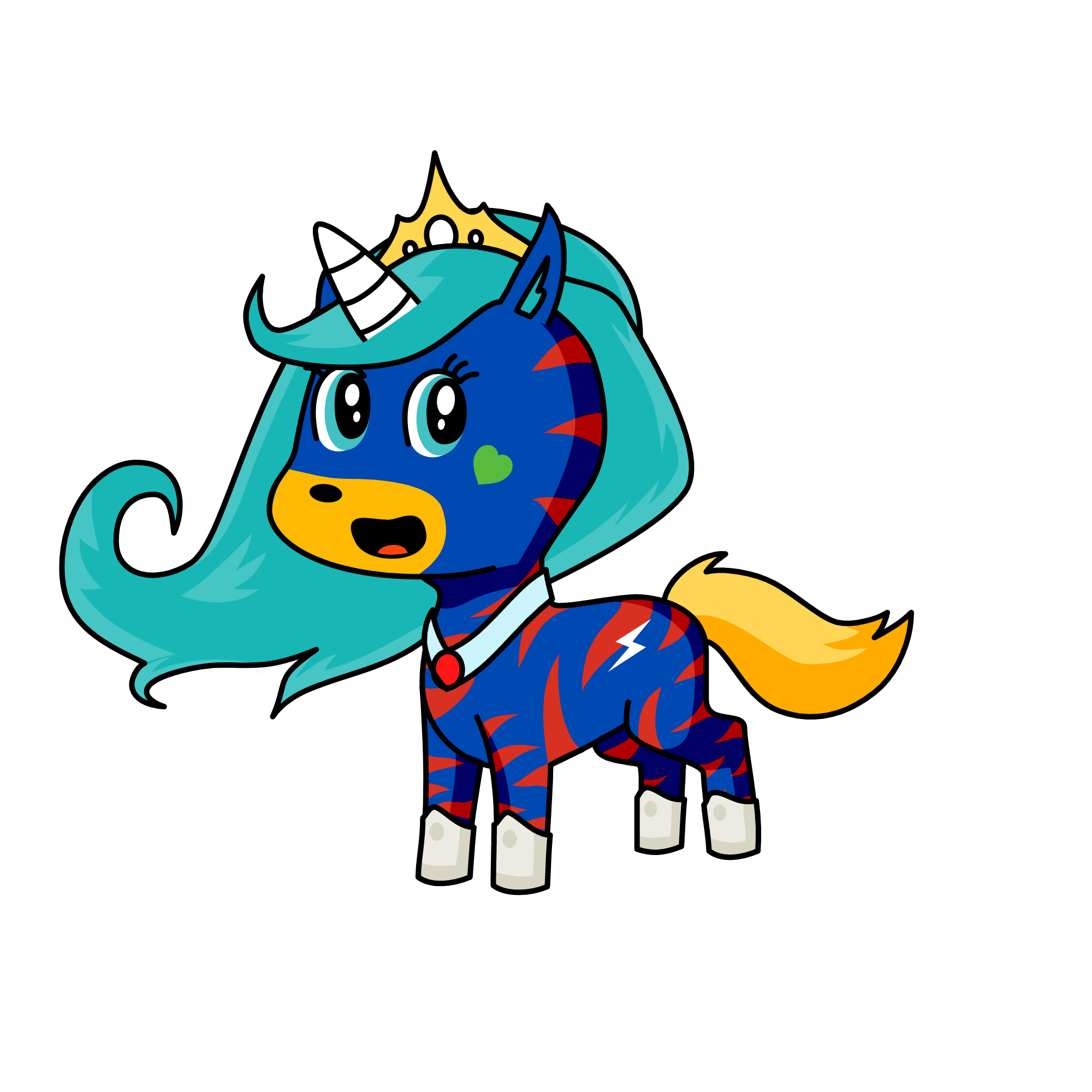 queeen b, the unicorn