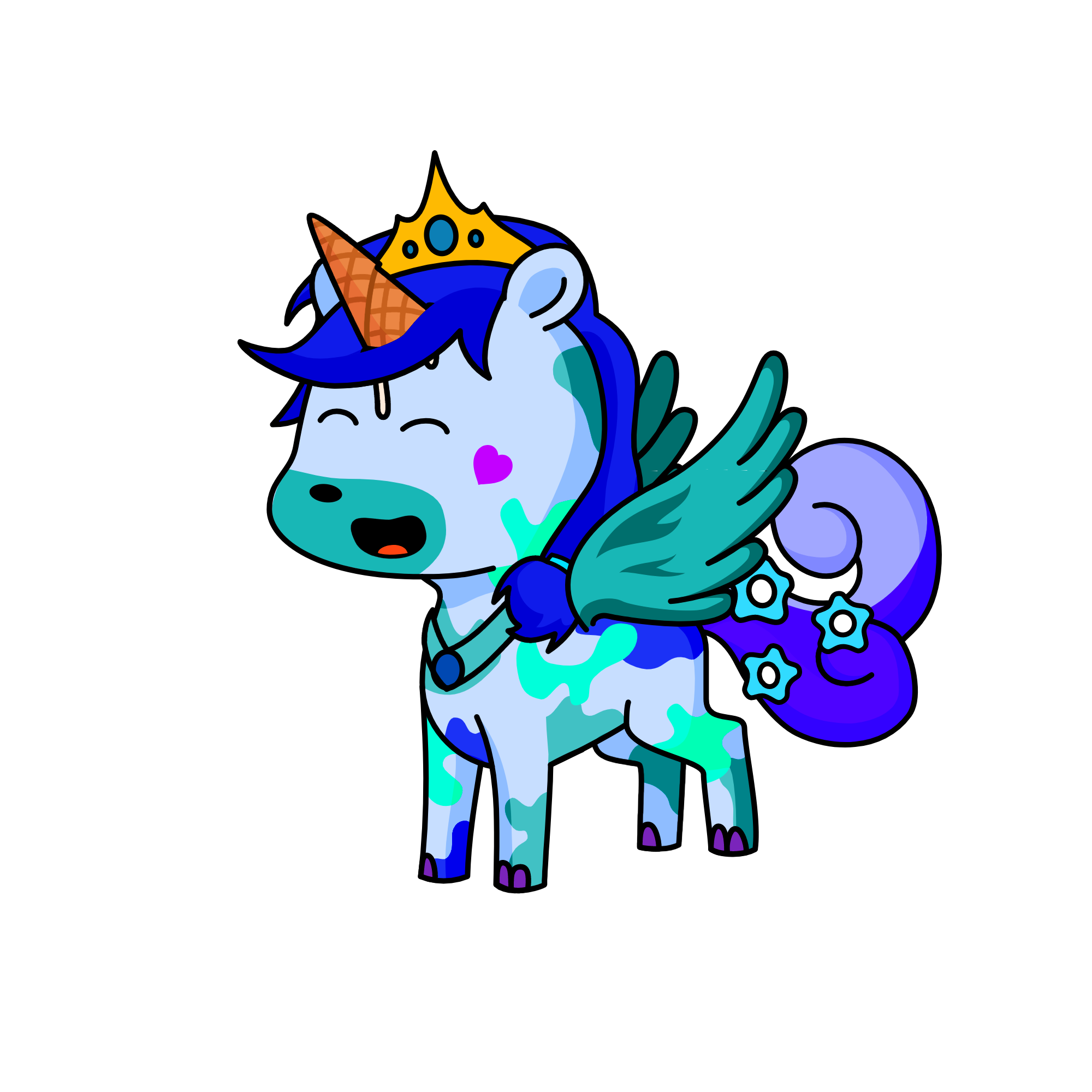 Winter, the unicorn