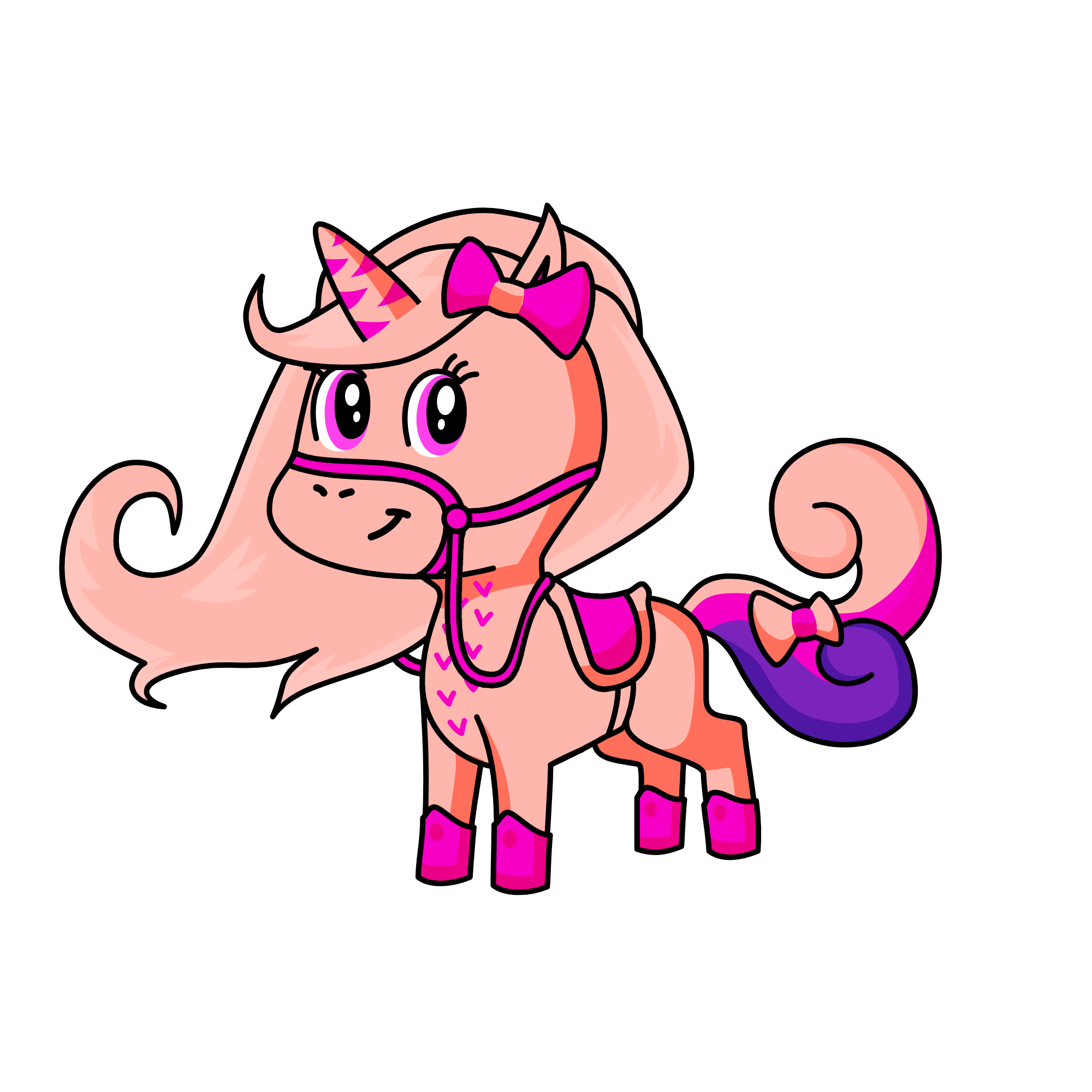 Pinky, the unicorn
