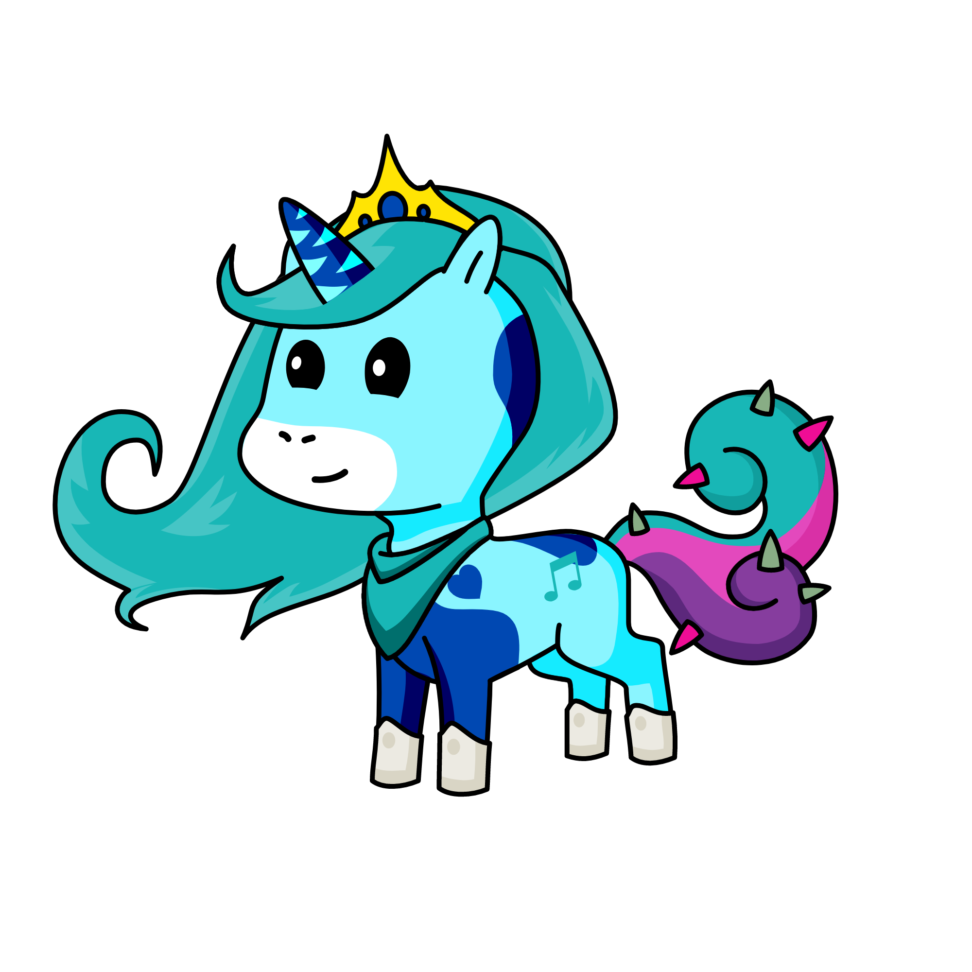 Rock Princess, the unicorn