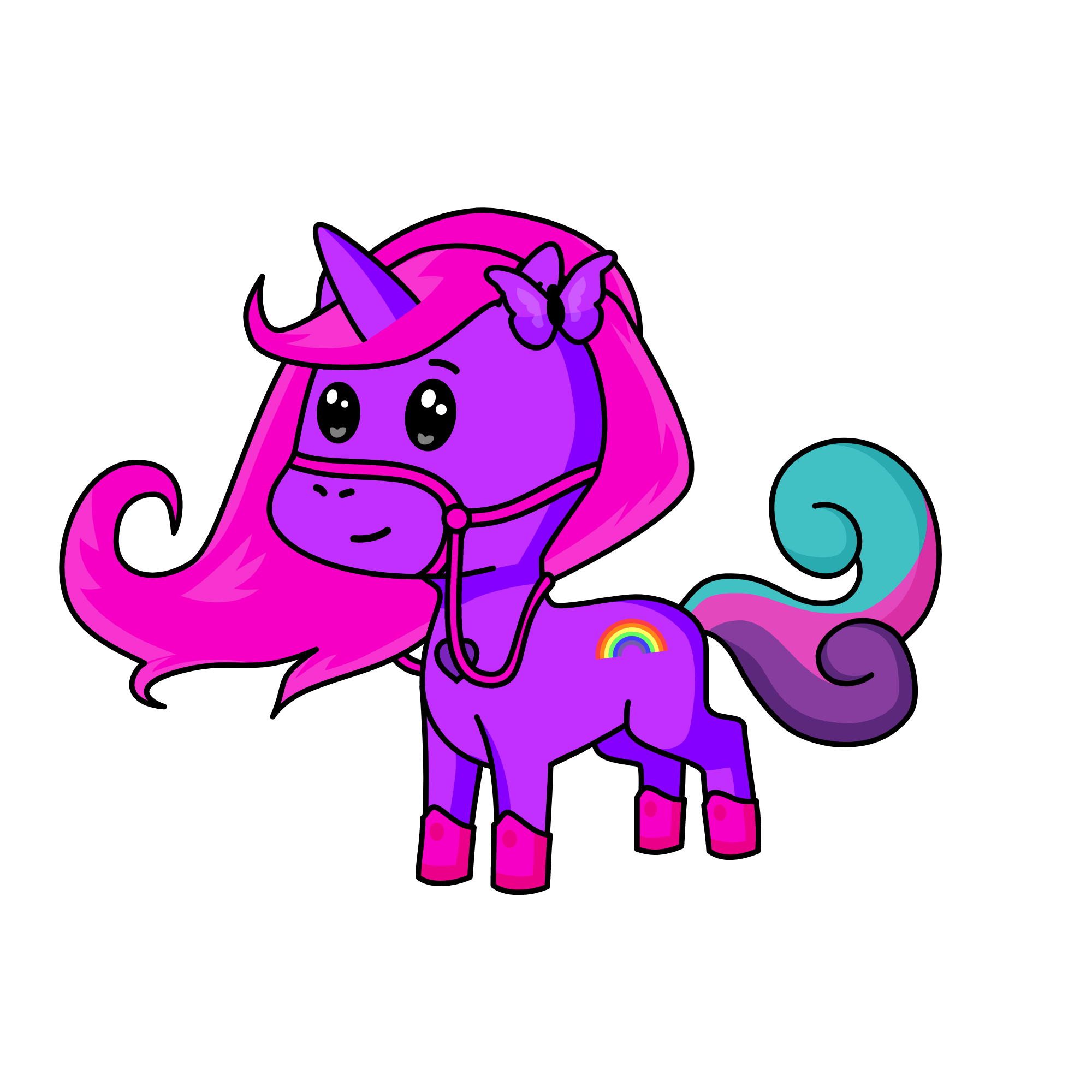 purple, the unicorn