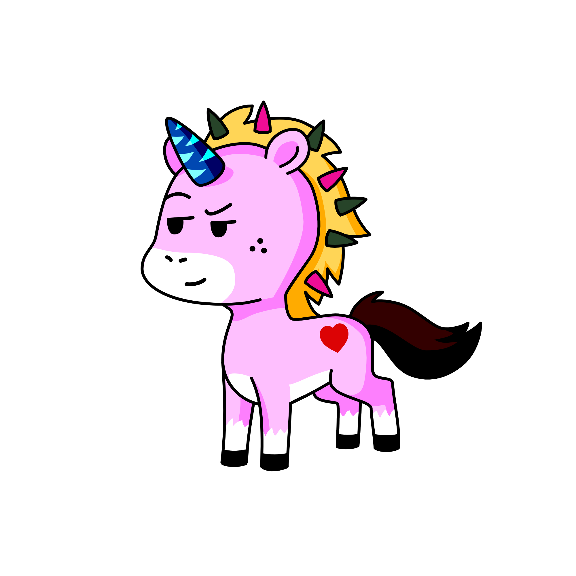 Happy, the unicorn