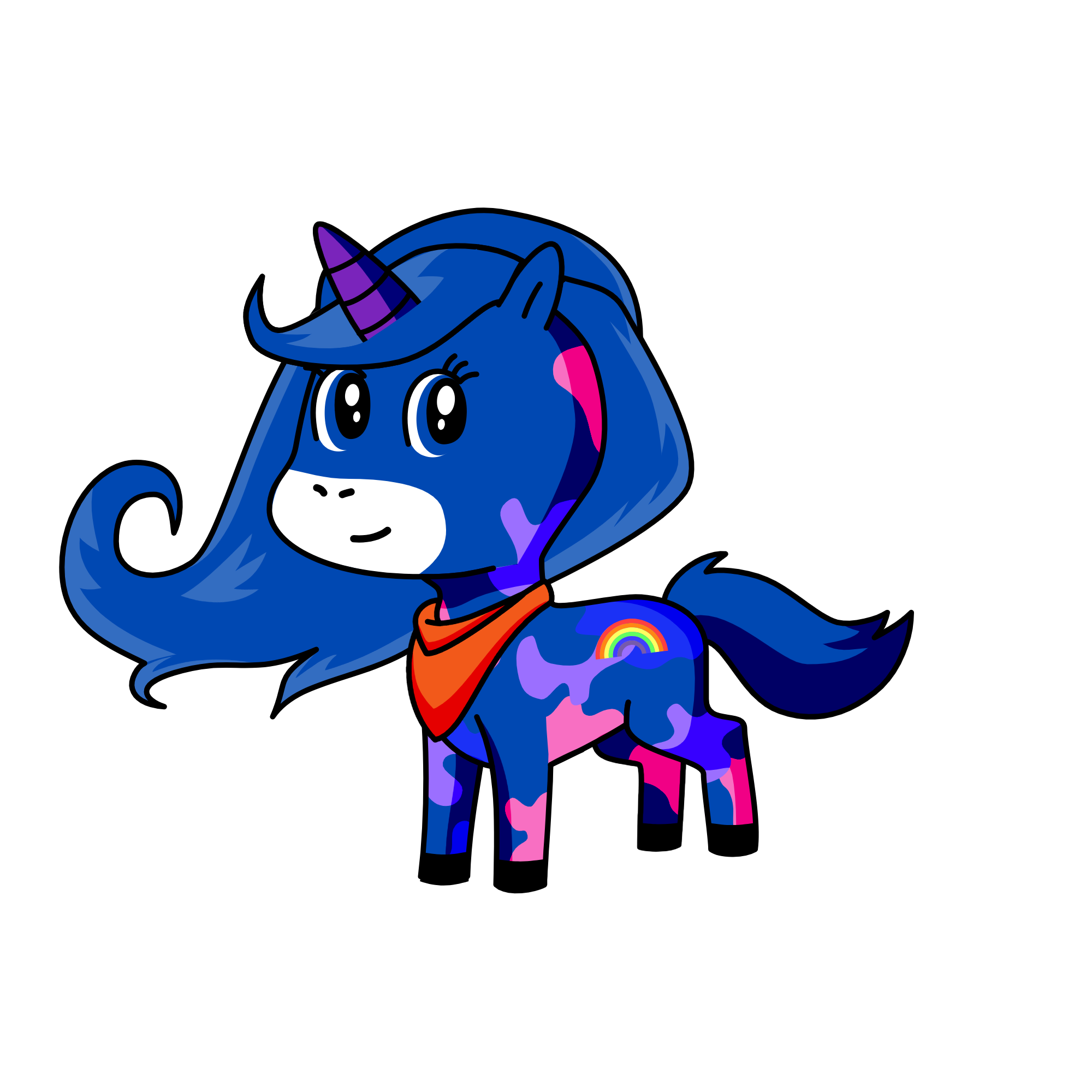 moonlight, the unicorn