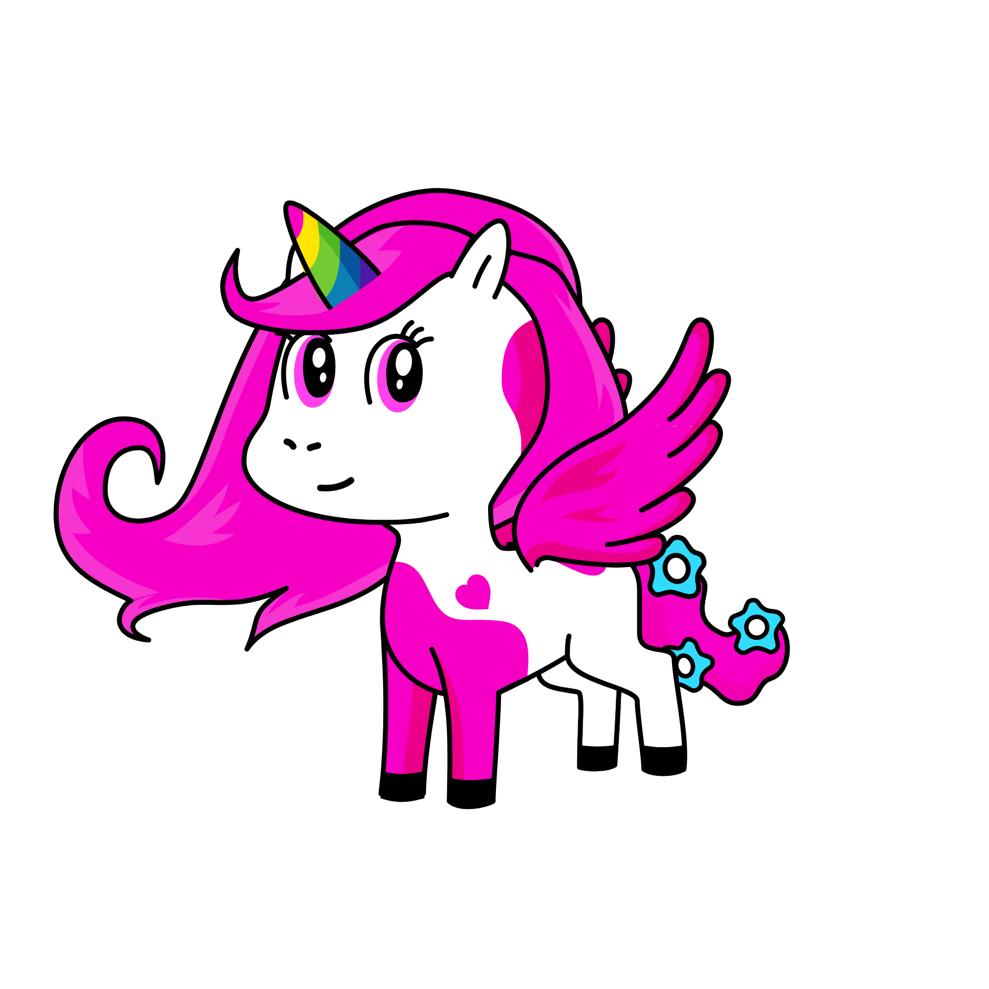 Arcoiris, the unicorn