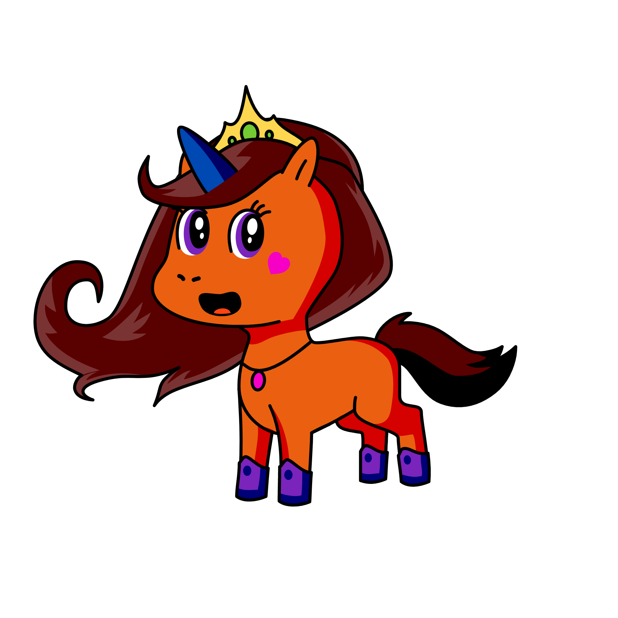 let's go to the party yay❤️, the unicorn