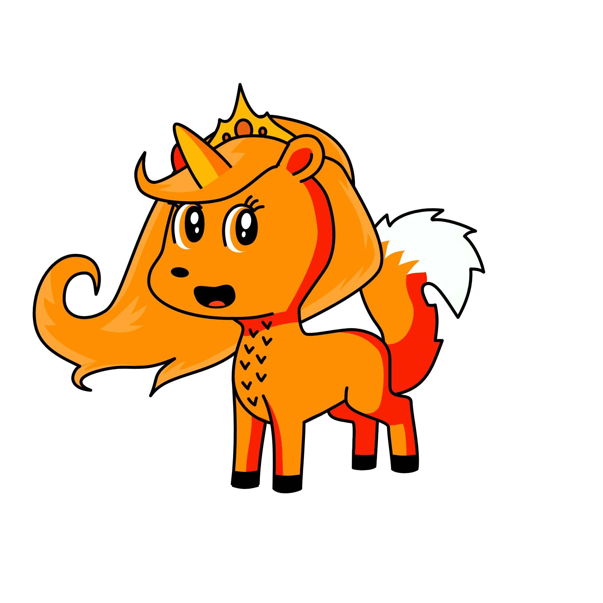 princess foxy, the unicorn