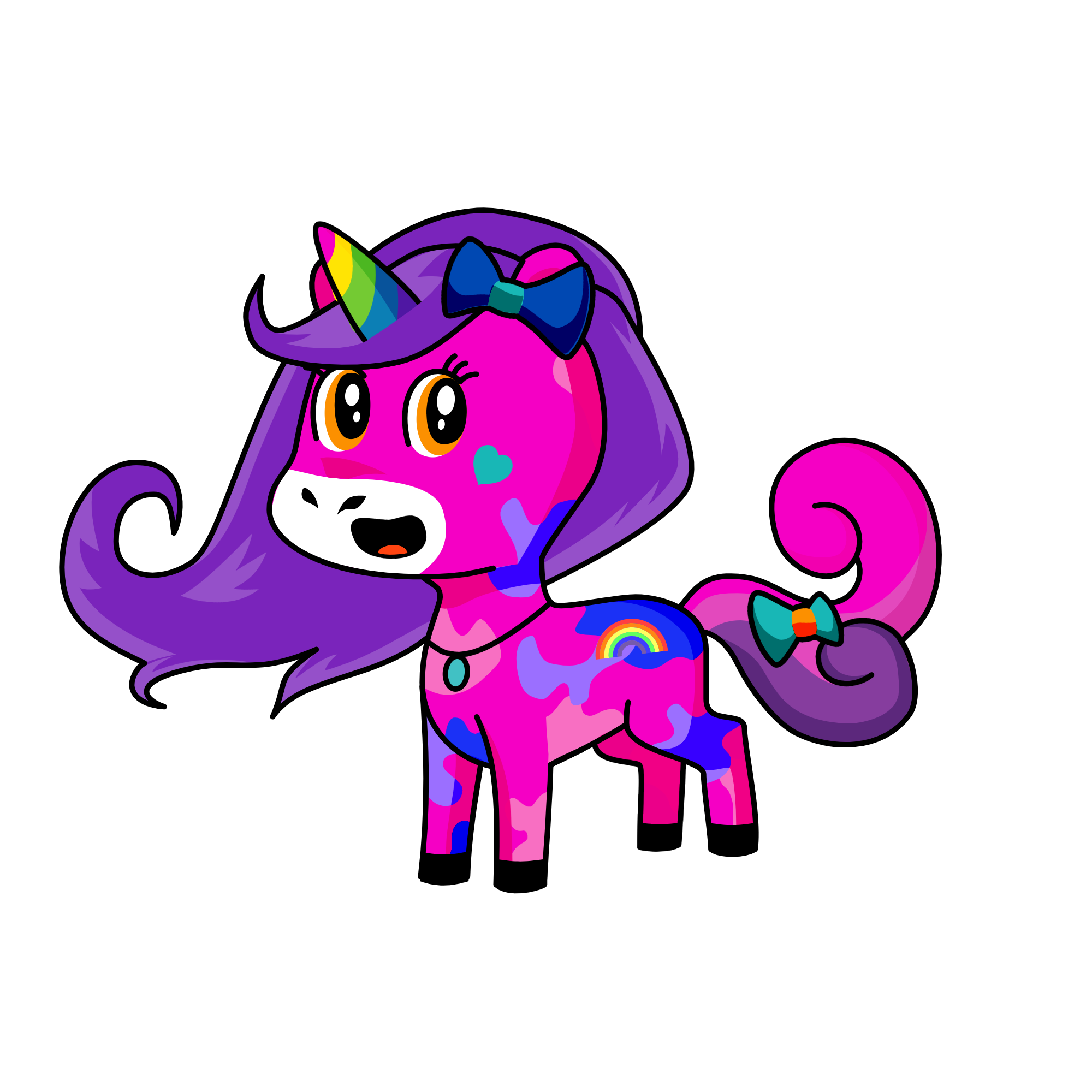 Rainbowy, the unicorn