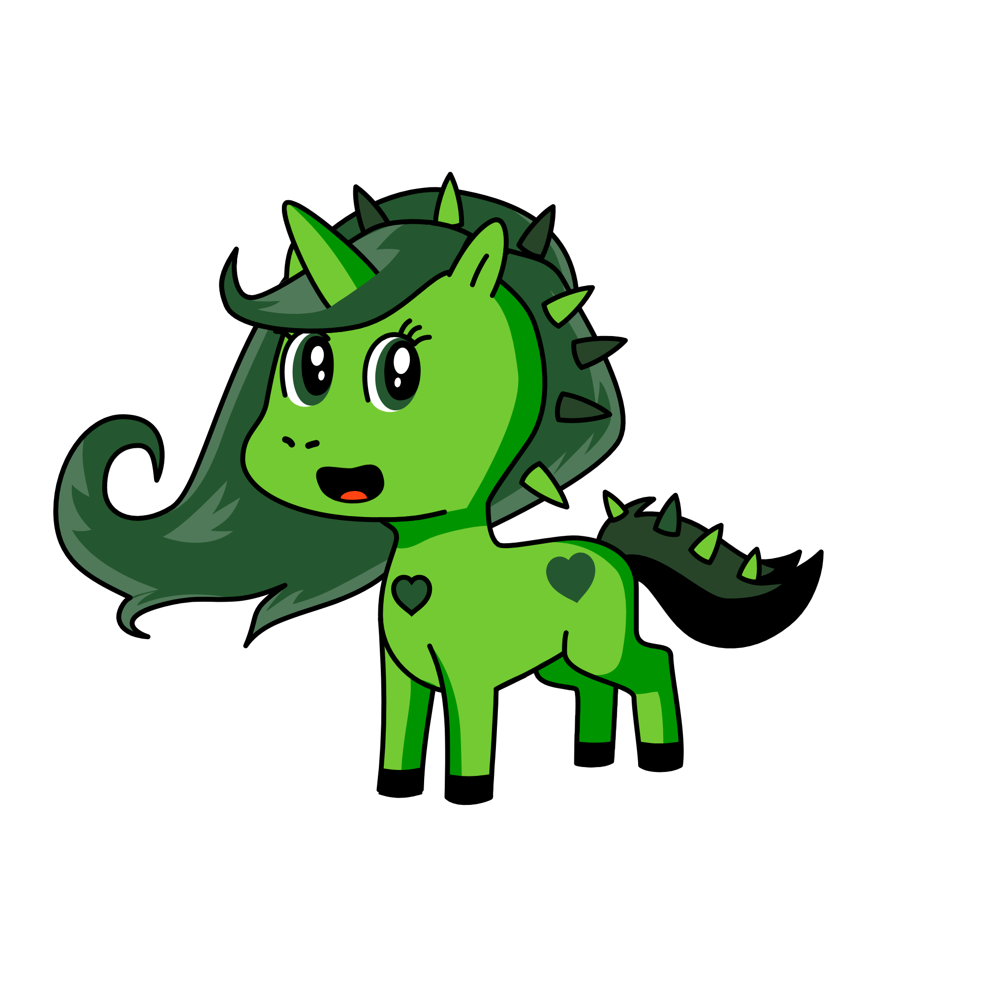 Greeny , the unicorn