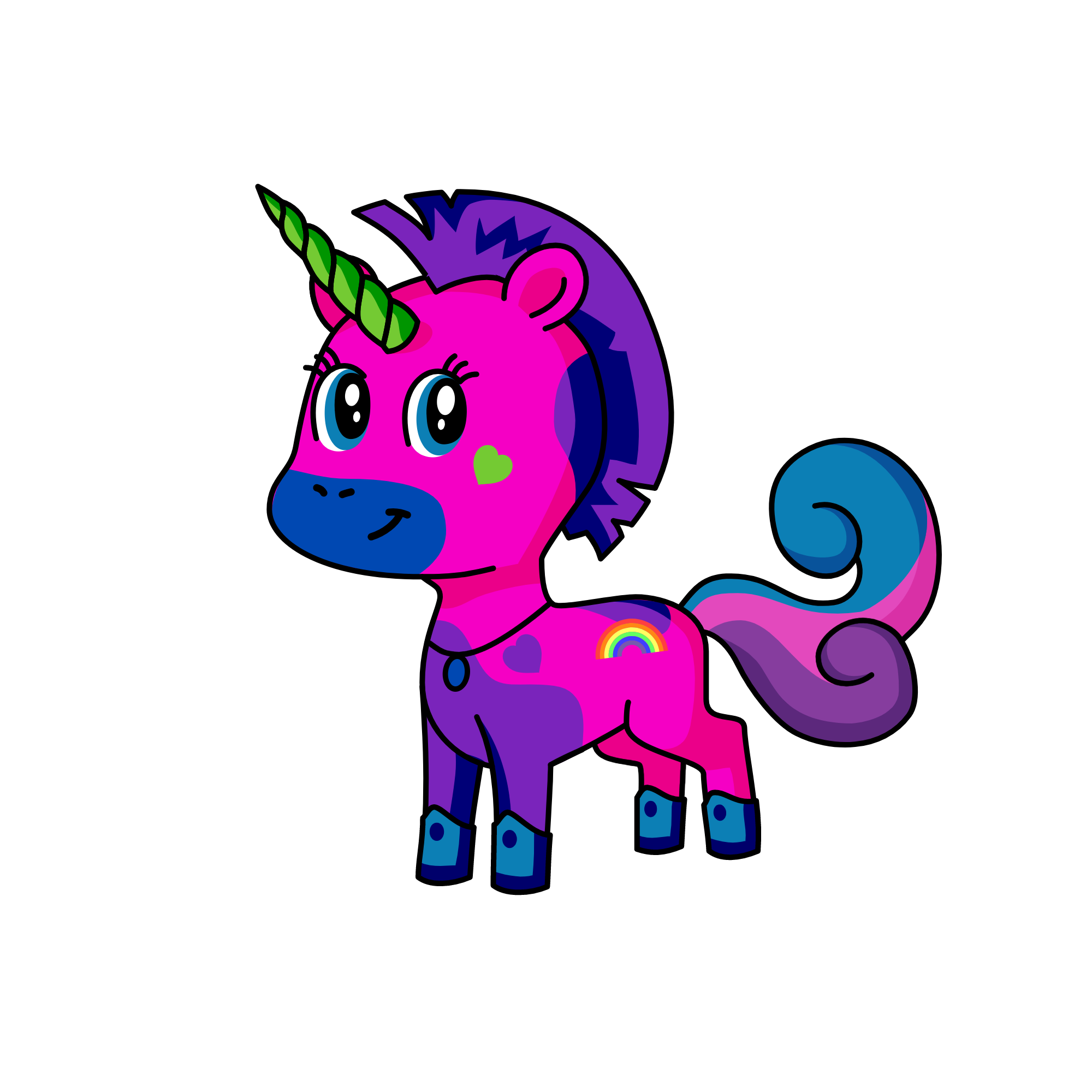 Радуга деш, the unicorn