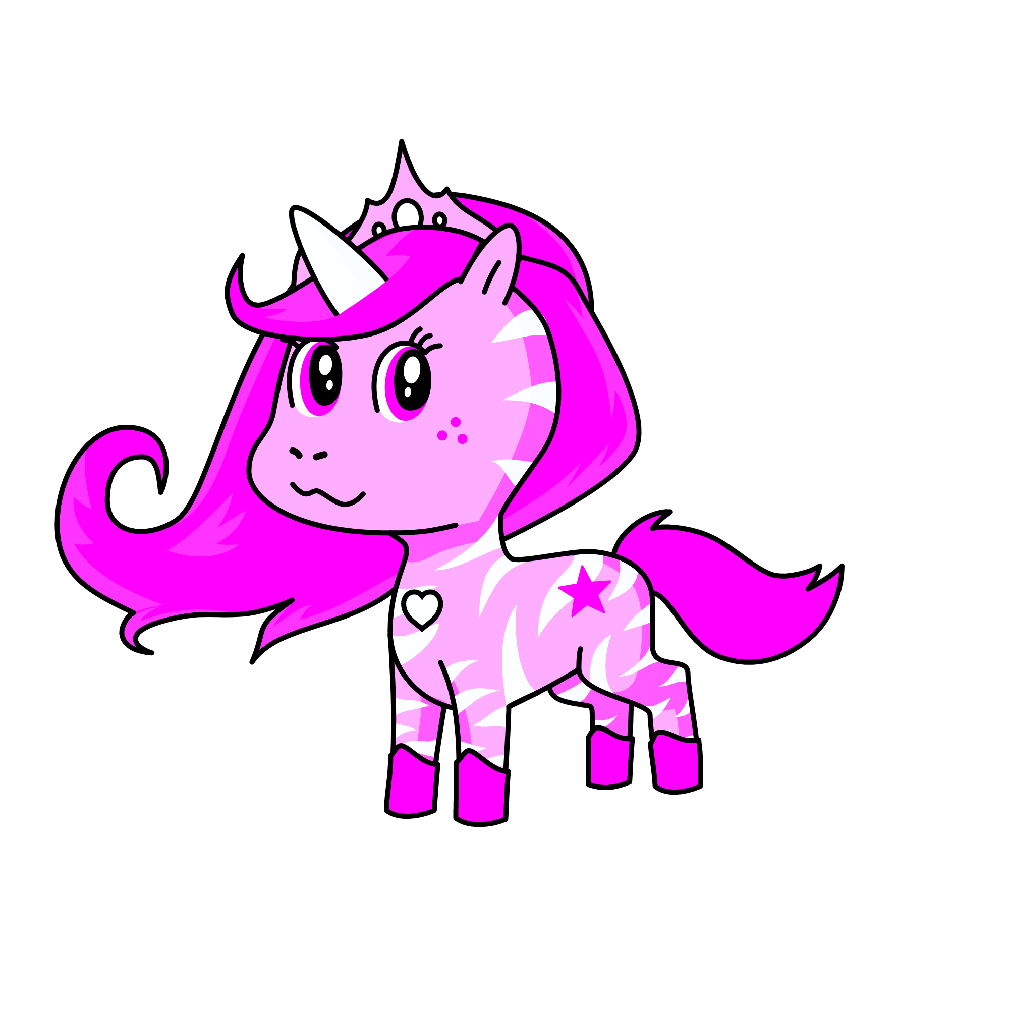 i love pink, the unicorn
