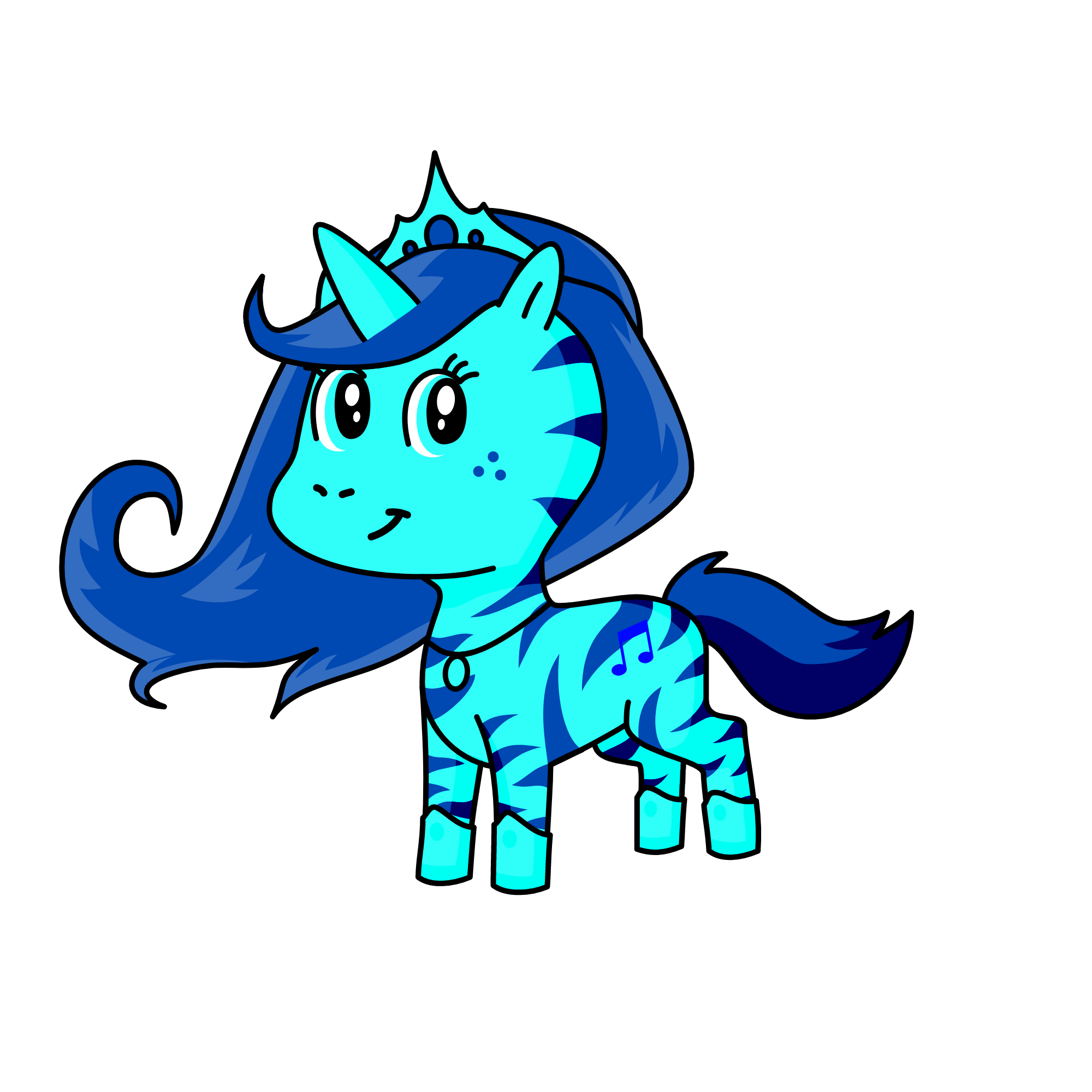snow queen🤍💙, the unicorn