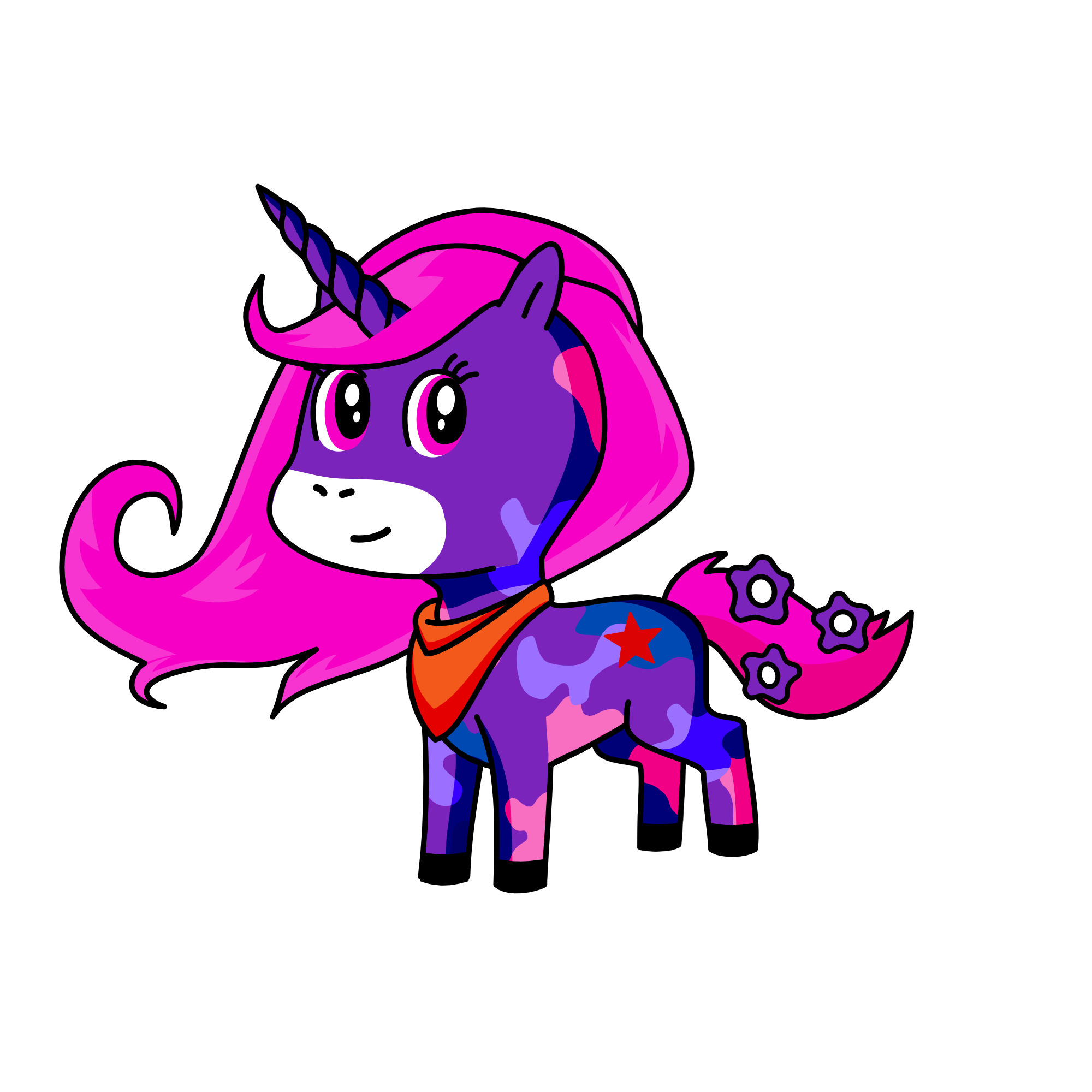 pinky, the unicorn