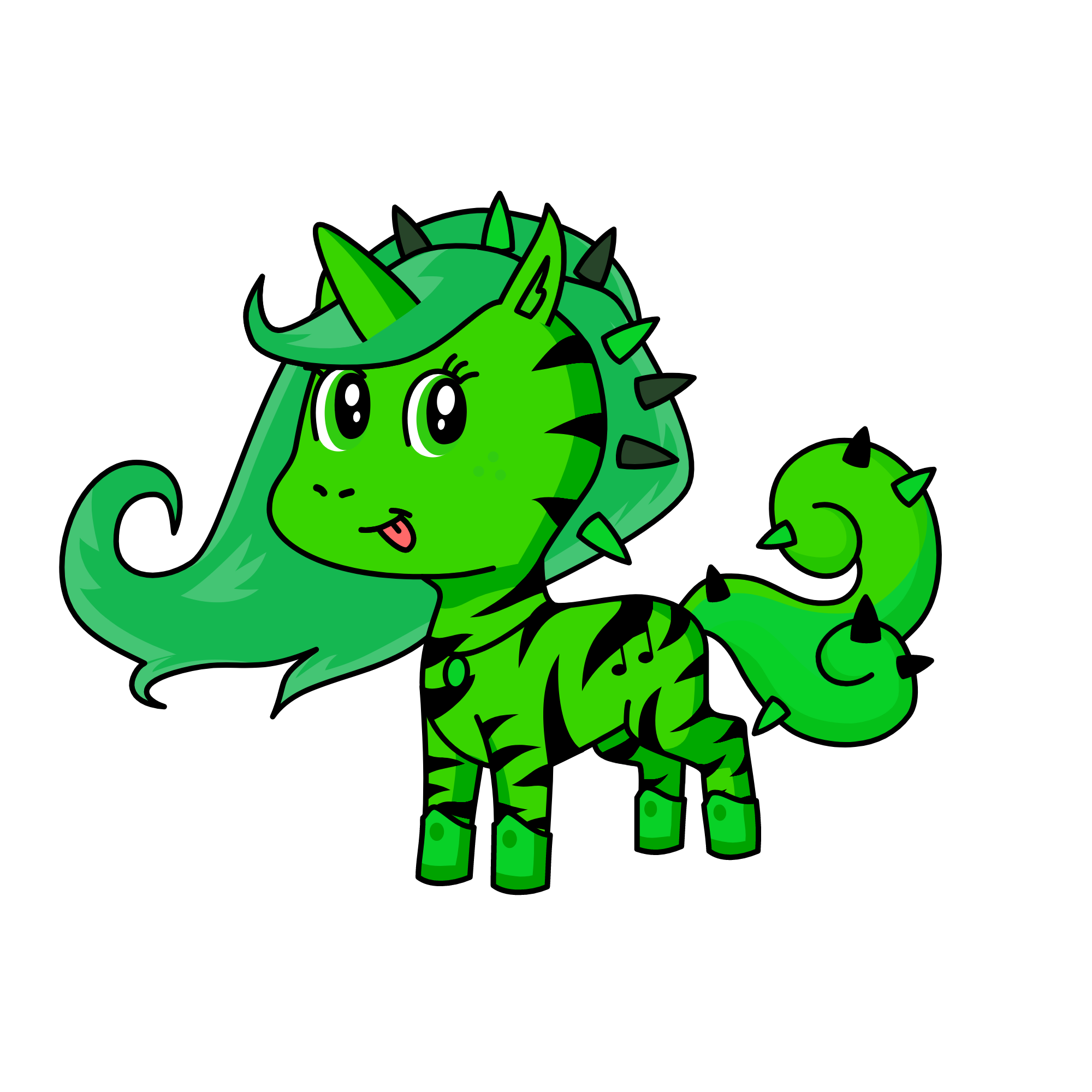 i ❤️ green, the unicorn