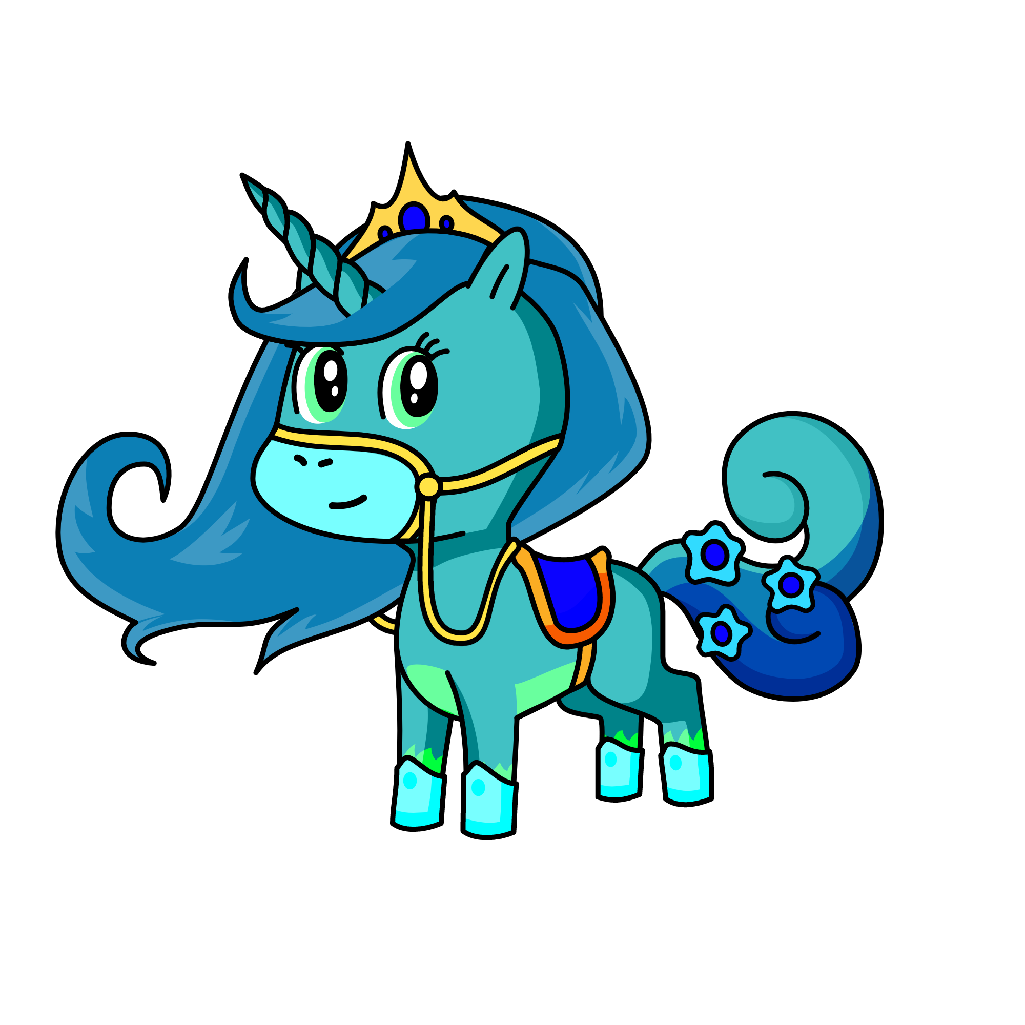 Minty, the unicorn