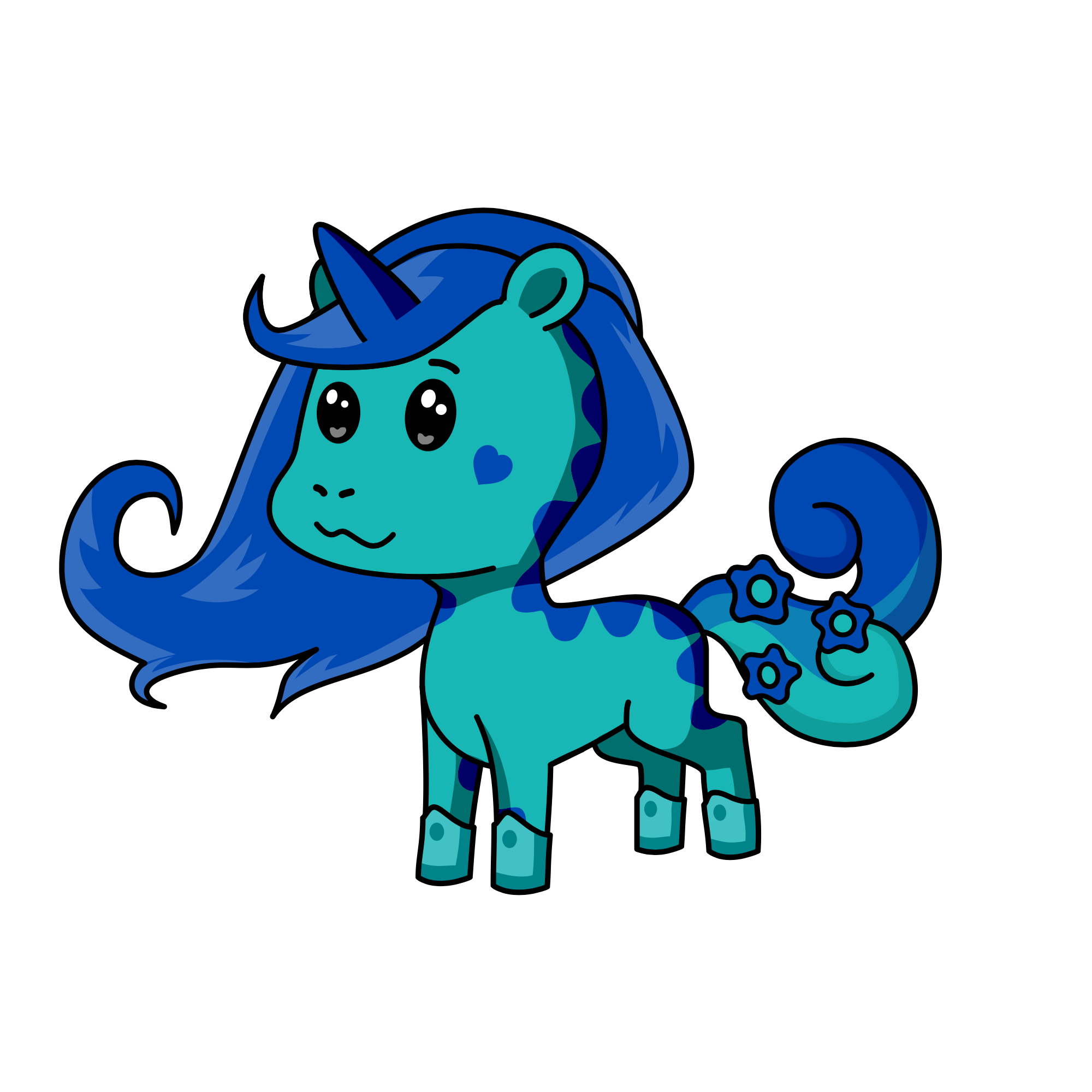 Winter, the unicorn