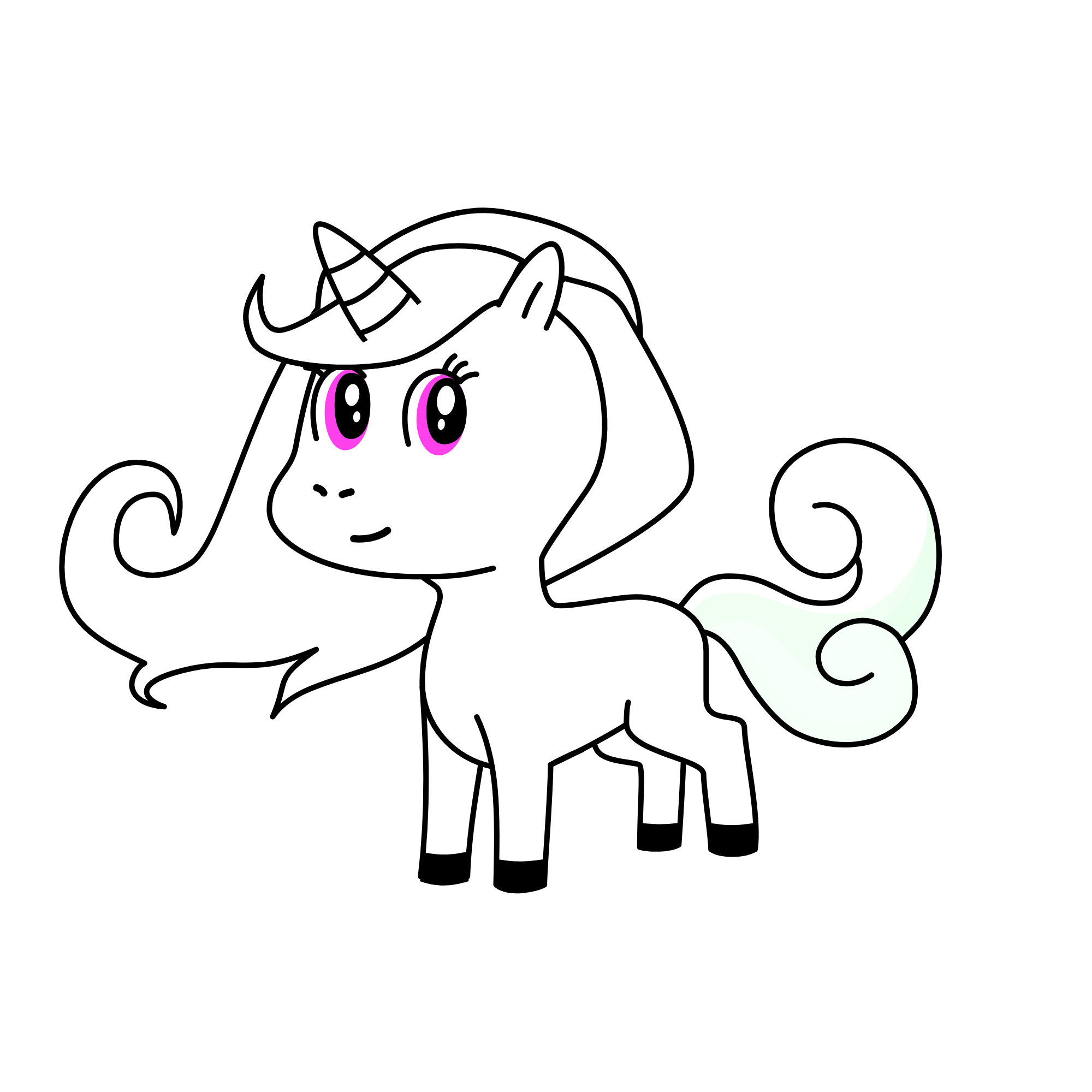 Snow, the unicorn