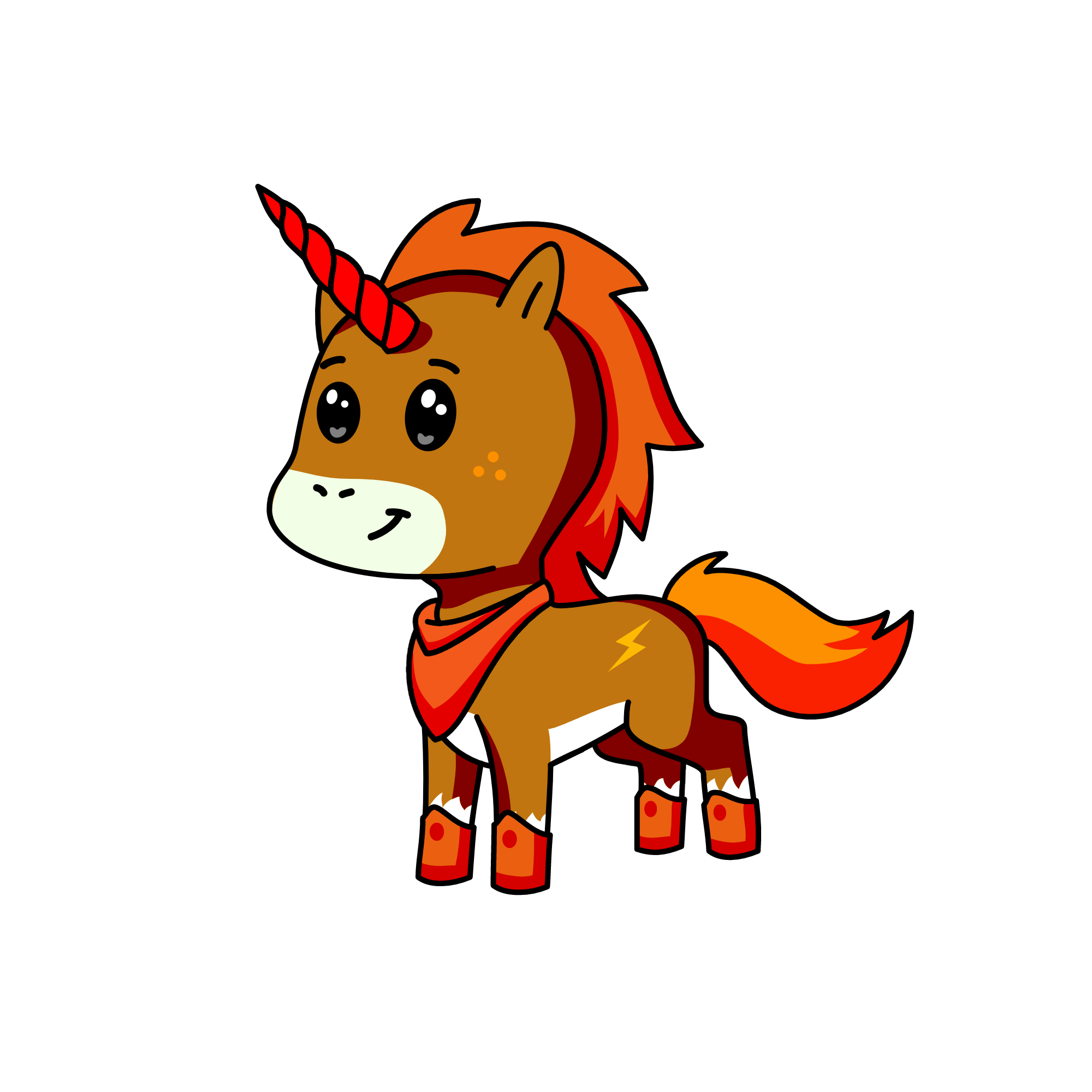 FLAME!!!!!!, the unicorn