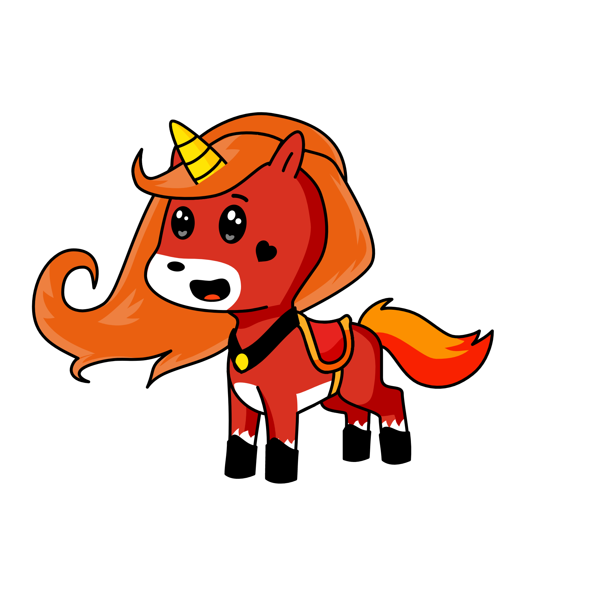 Fire-corn, the unicorn