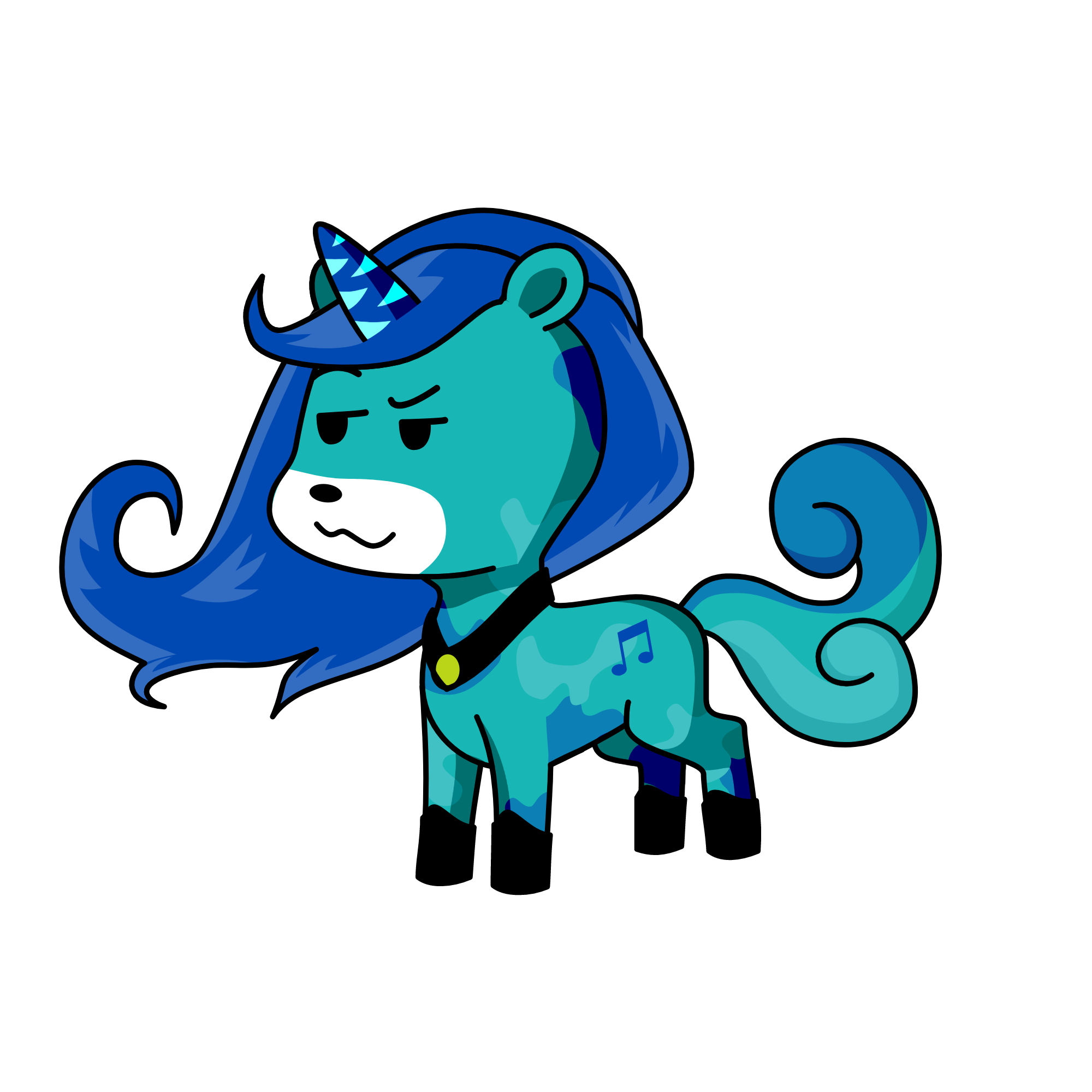 Frost- cuddle, the unicorn