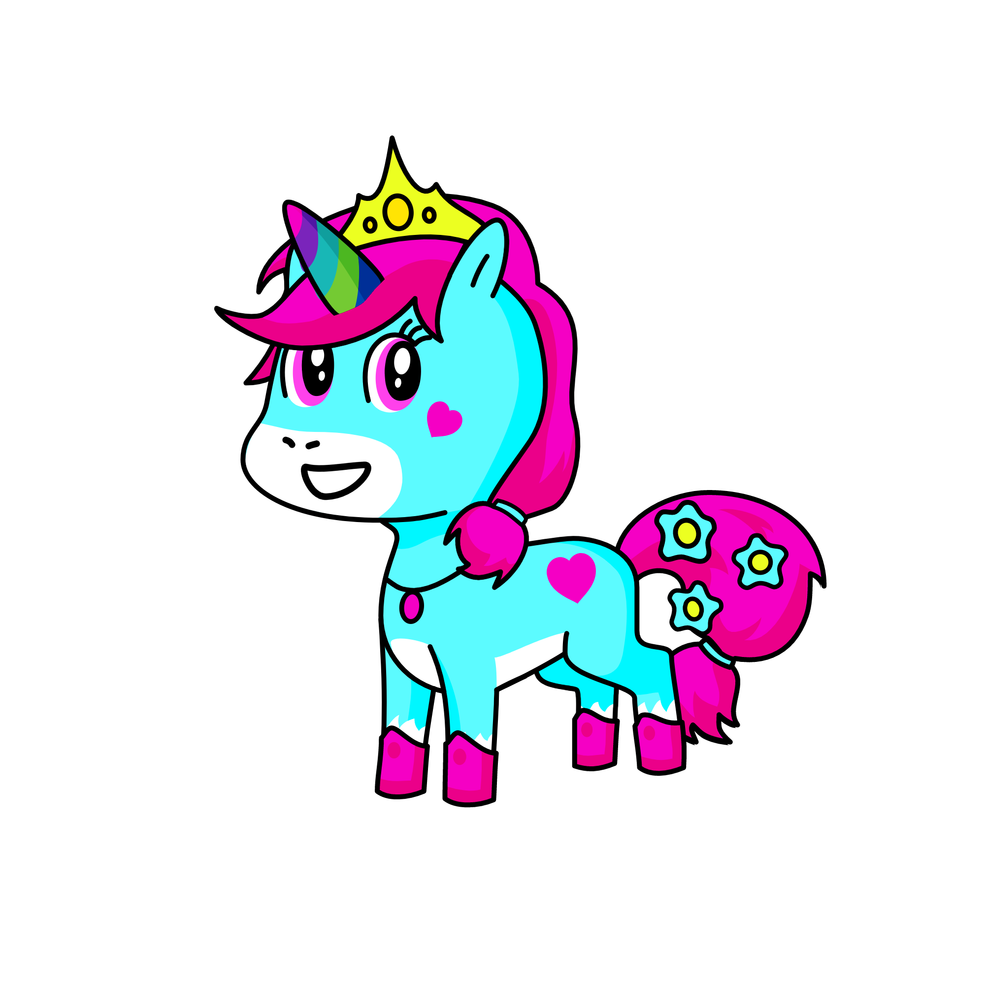 Magical and pretty, the unicorn